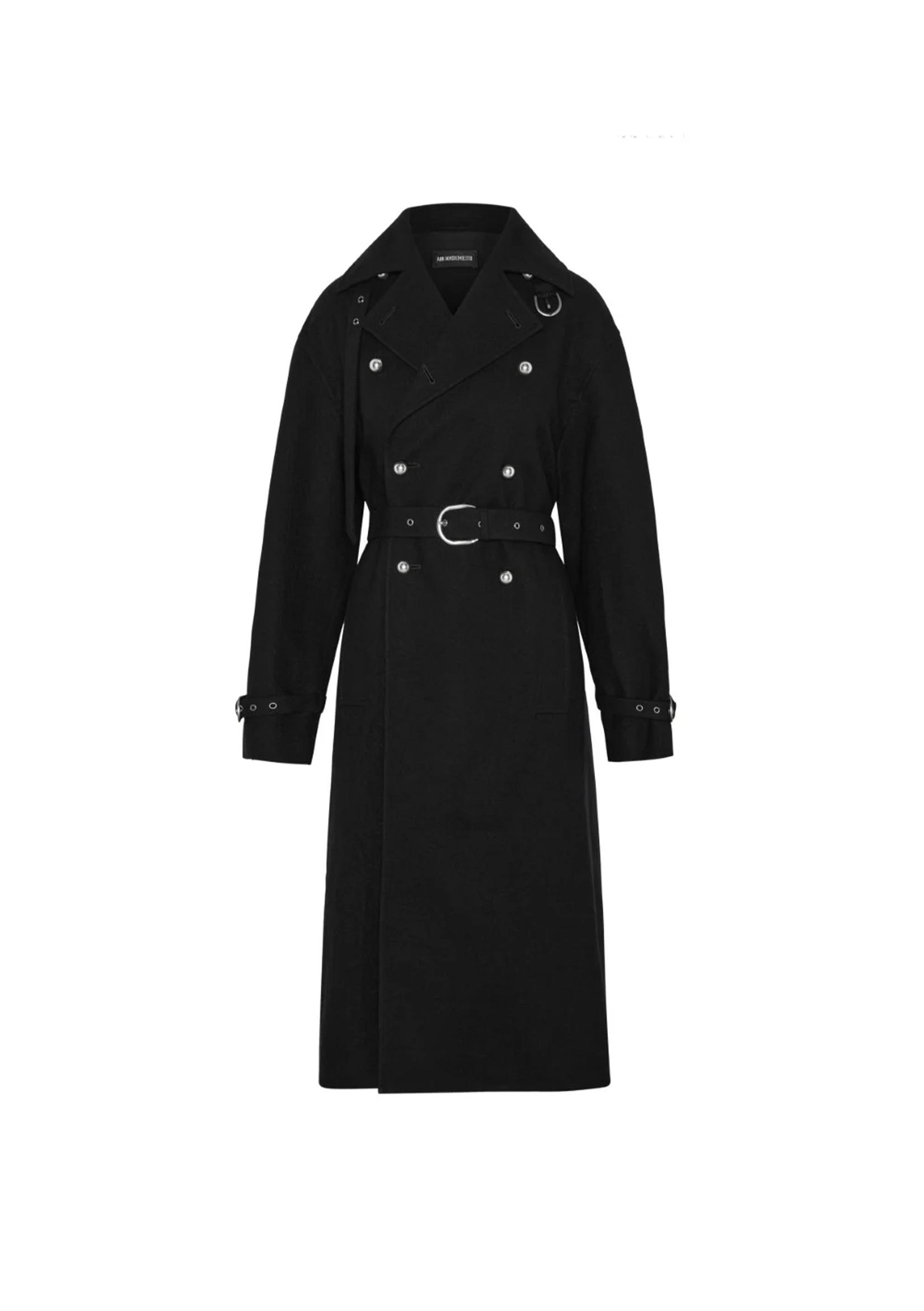 Ann Demeulemeester Wool coat with slit pockets
