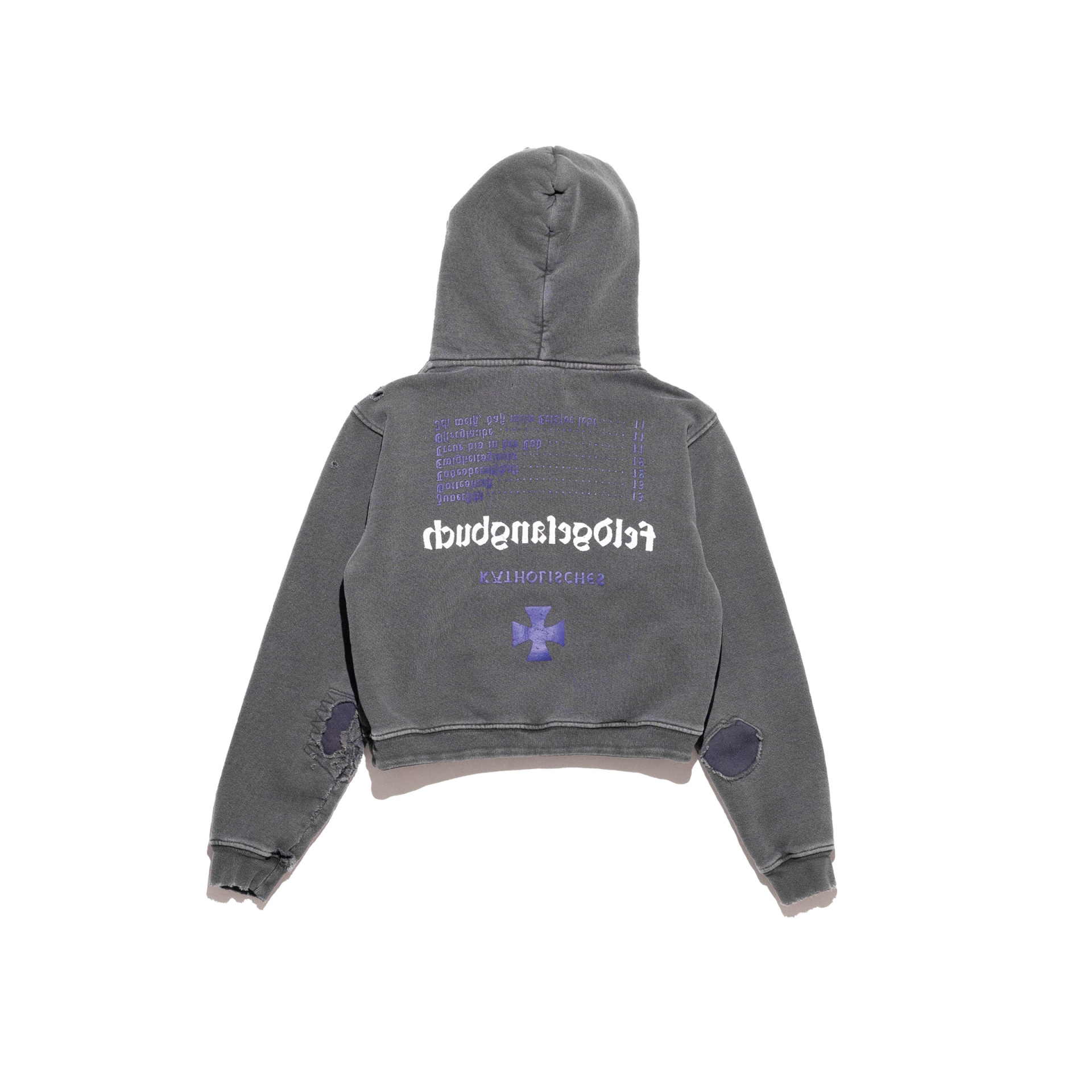 Enfants Riches Déprimés Grey print hoodie