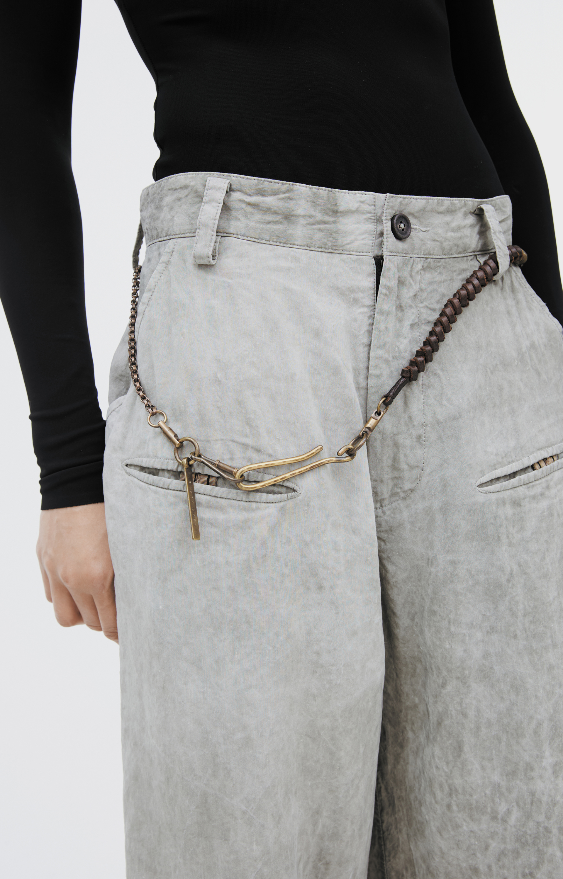Ziggy Chen Viscose & Linen Trousers