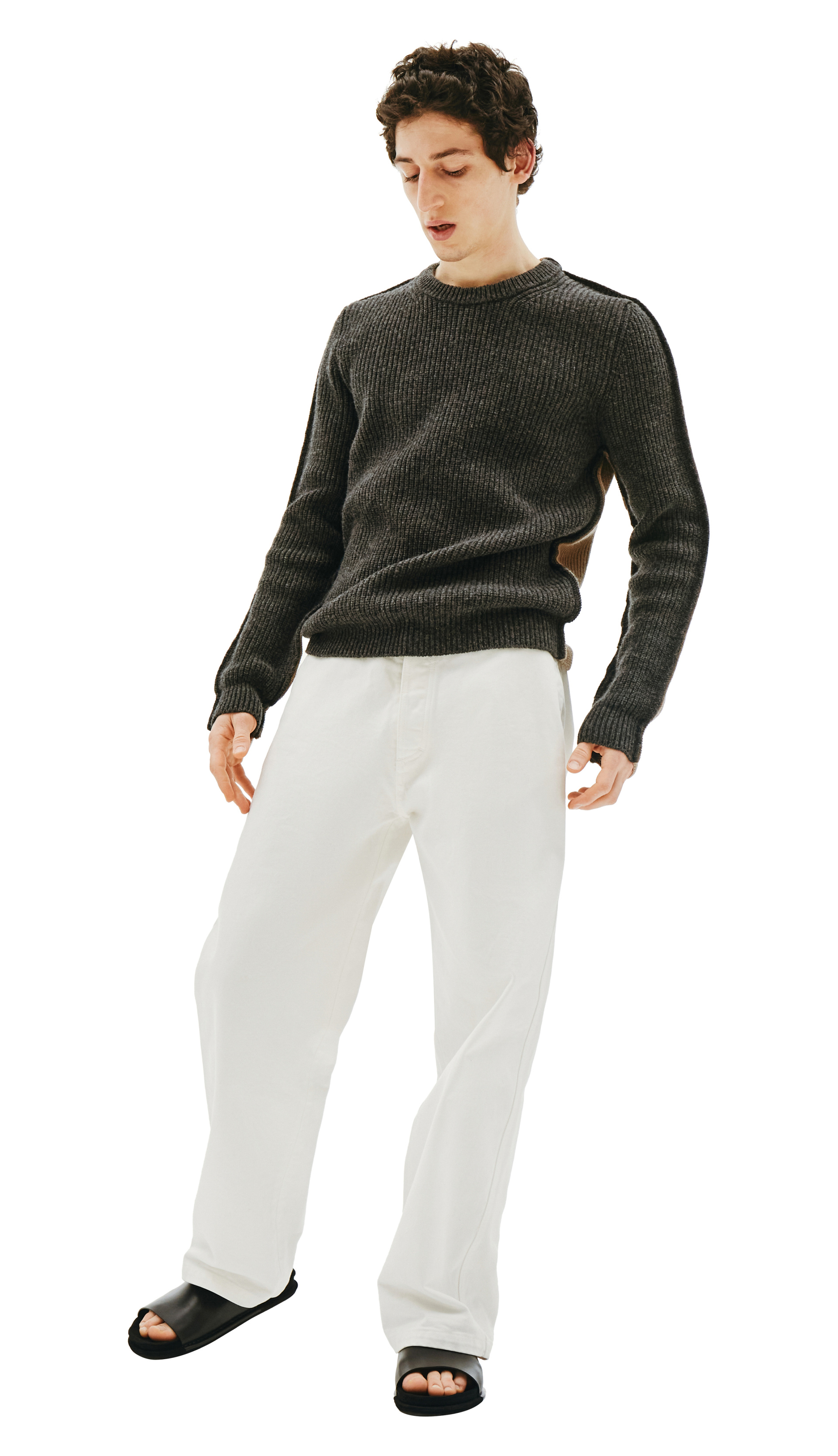 Maison Margiela Mixed Grey & Beige Sweater