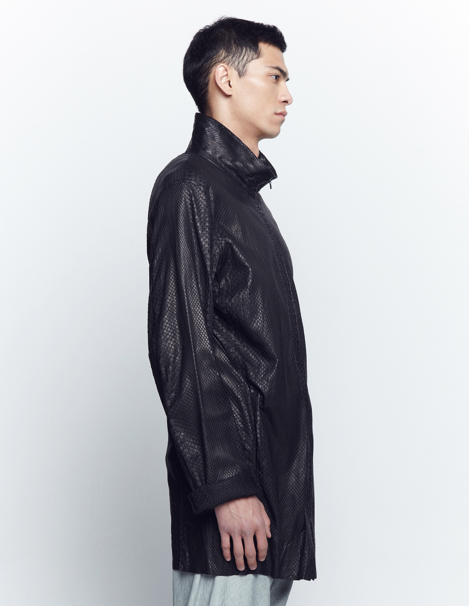 Isaac Sellam Long zipper high neck jacket