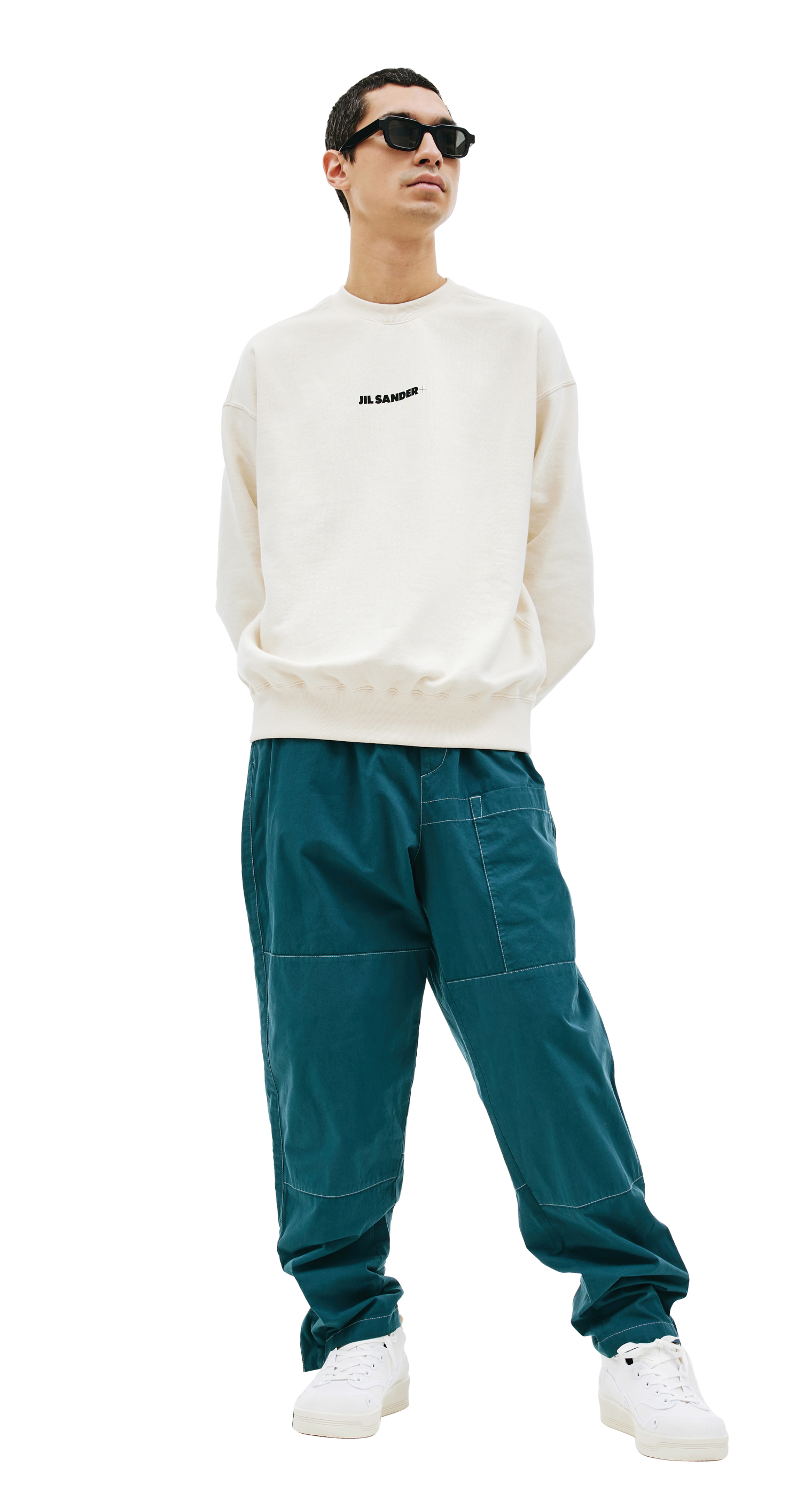 Jil Sander Cotton logo sweatshirt