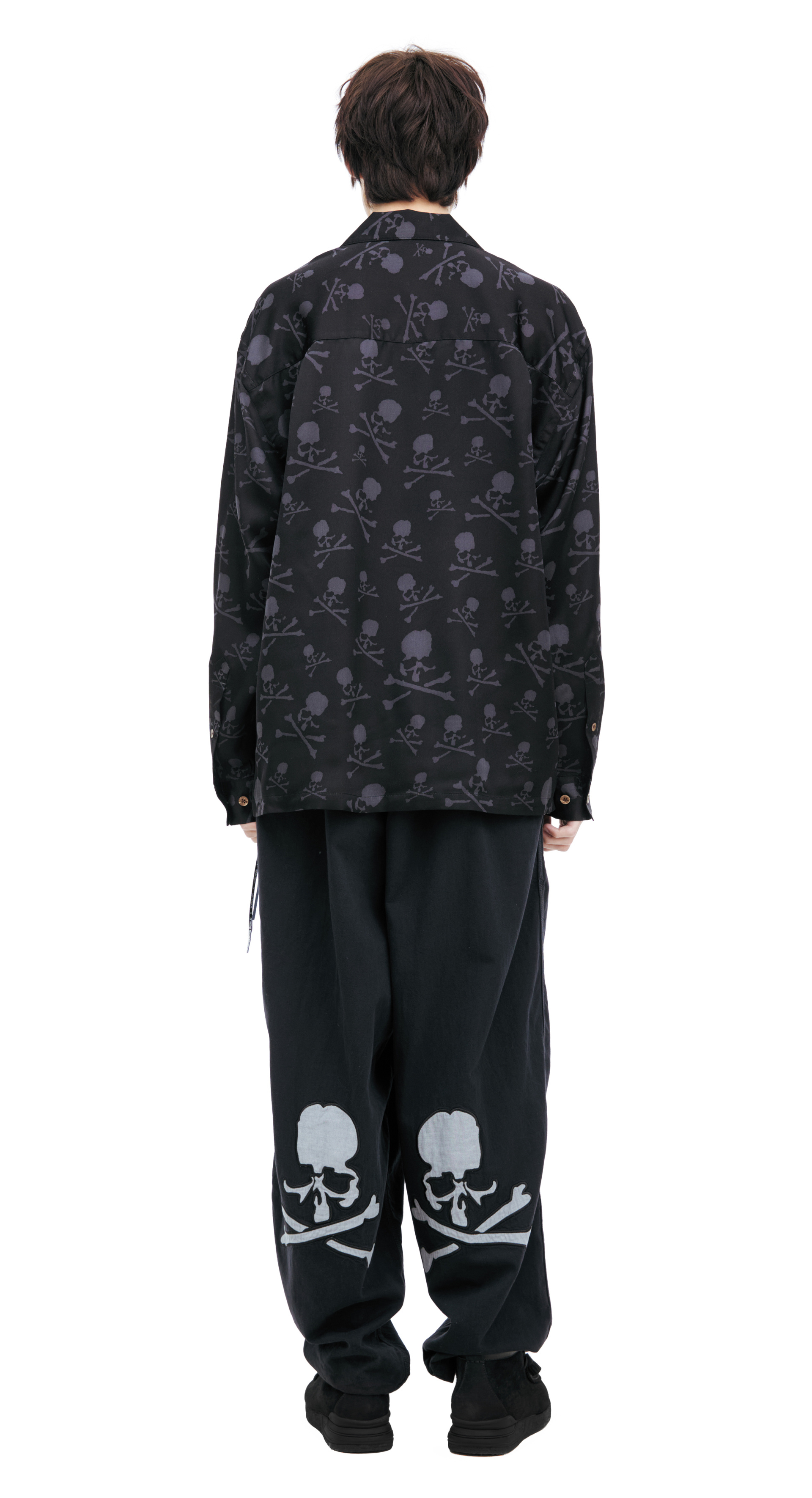 Mastermind WORLD Monoprint silk shirt