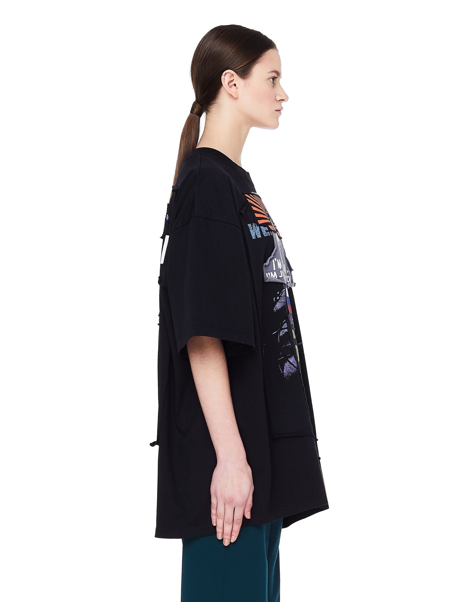VETEMENTS Russia Cotton T-shirt with Patches