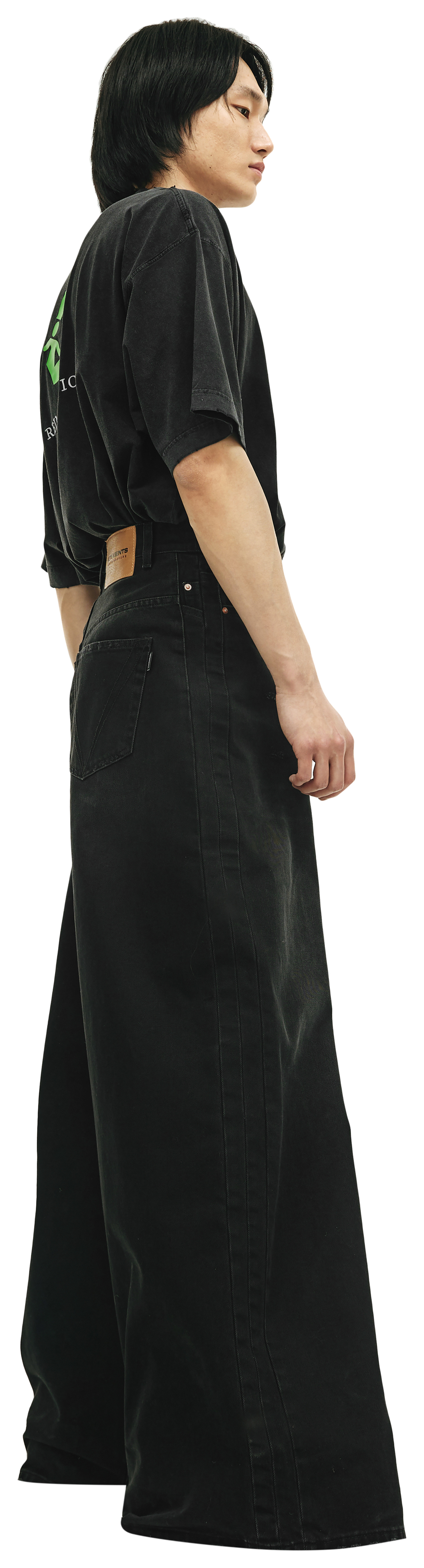 VETEMENTS Черные широкие джинсы