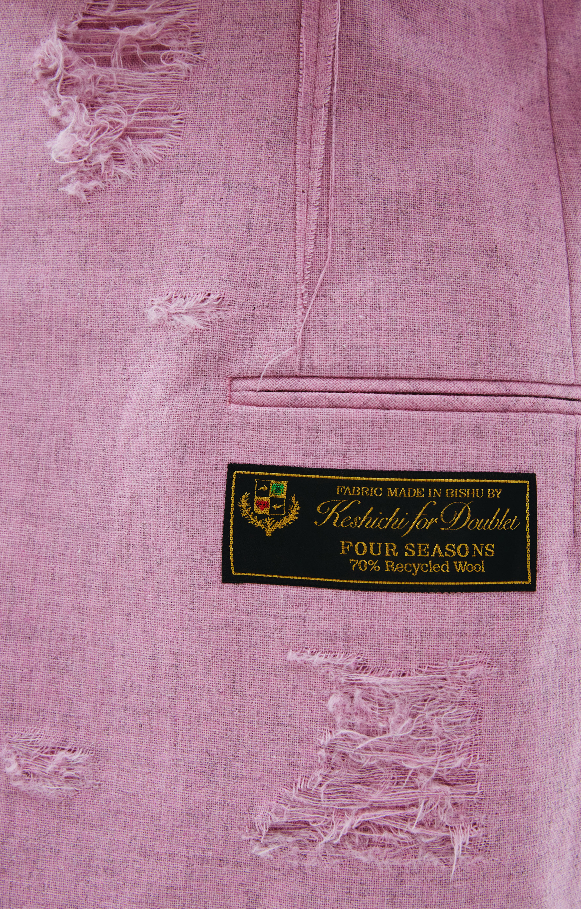 Doublet Recycle wool damaged jacket