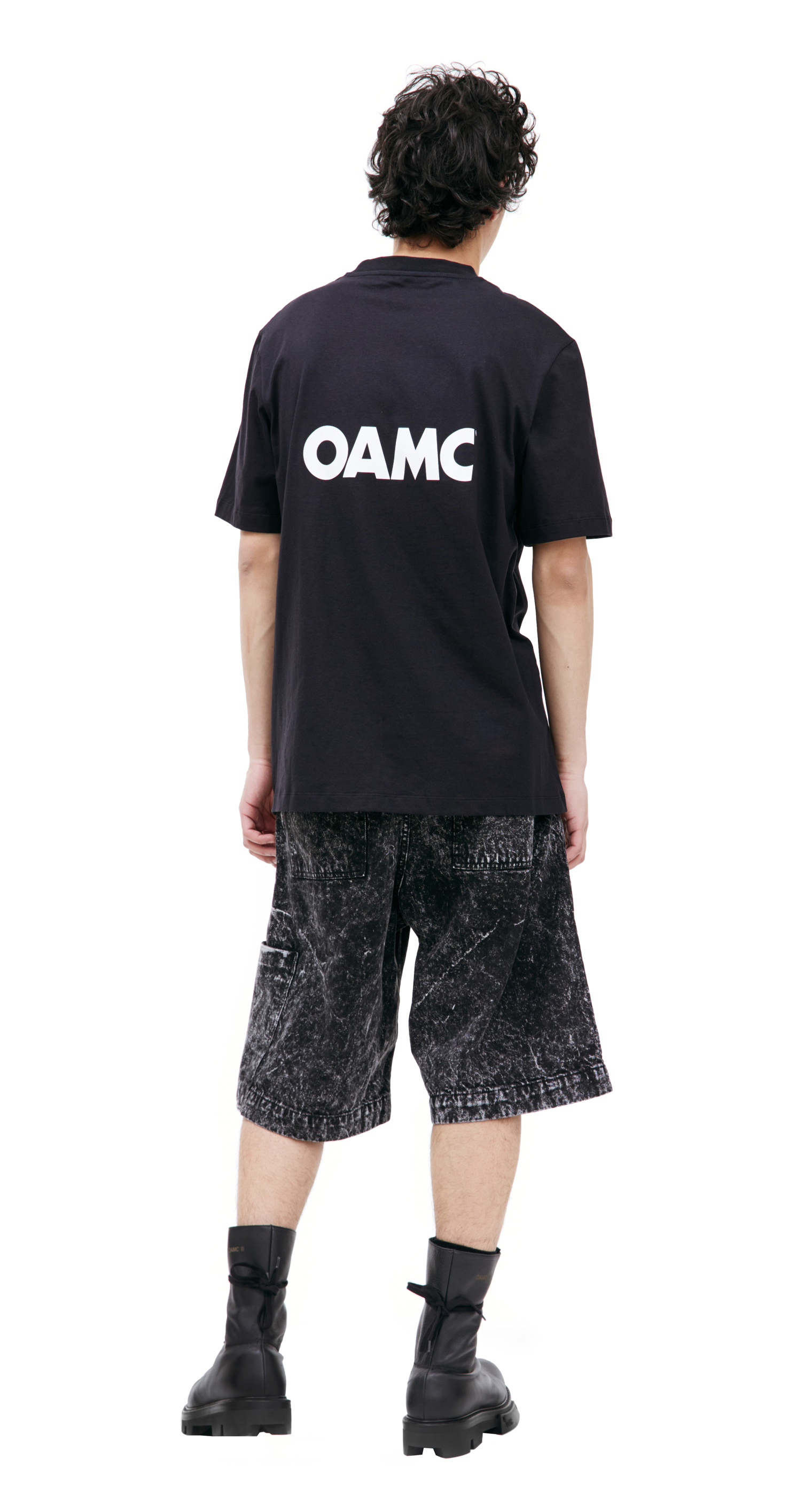 OAMC Черная футболка с принтом INTROVERT