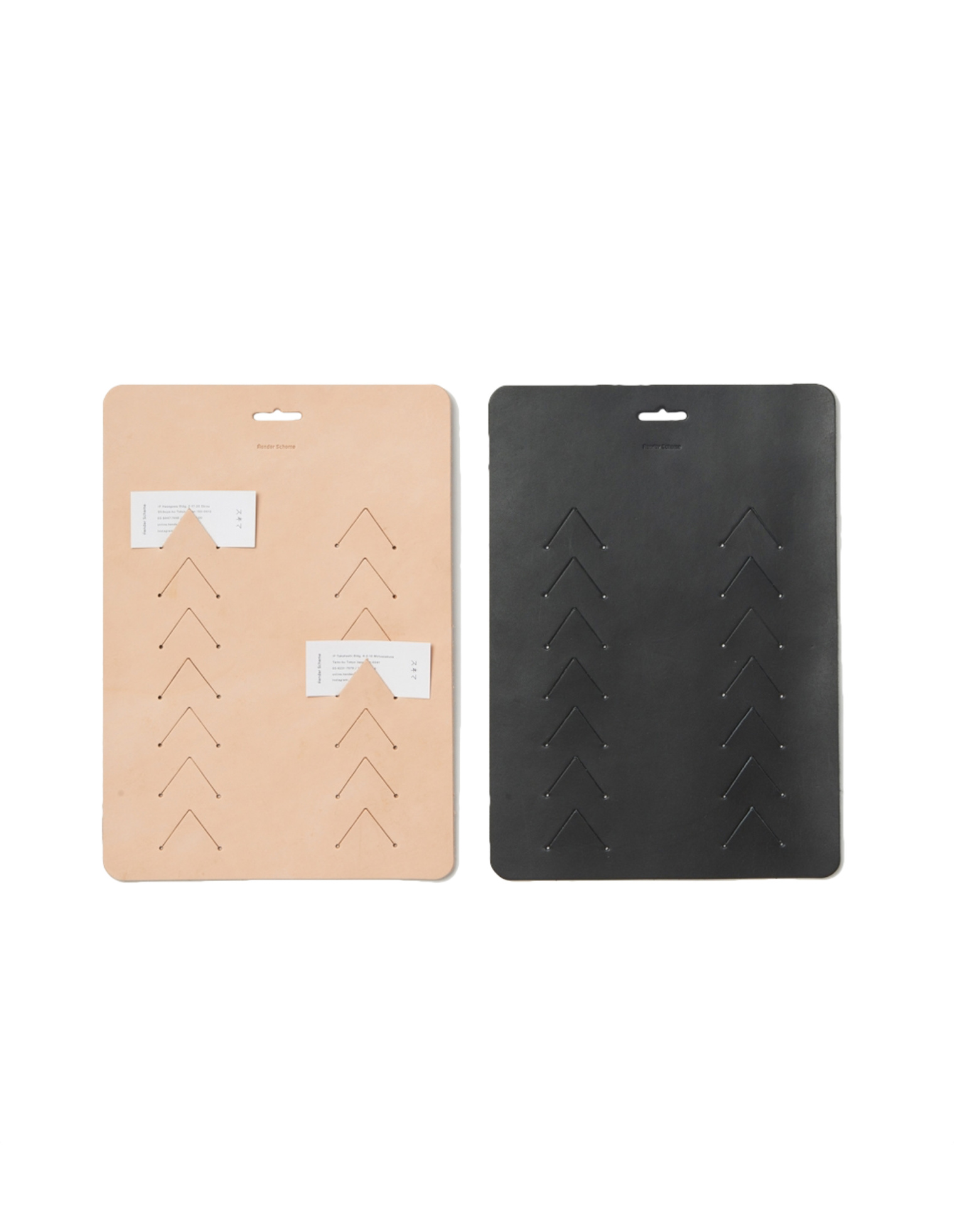 Hender Scheme Black Leather Wall Card Clip