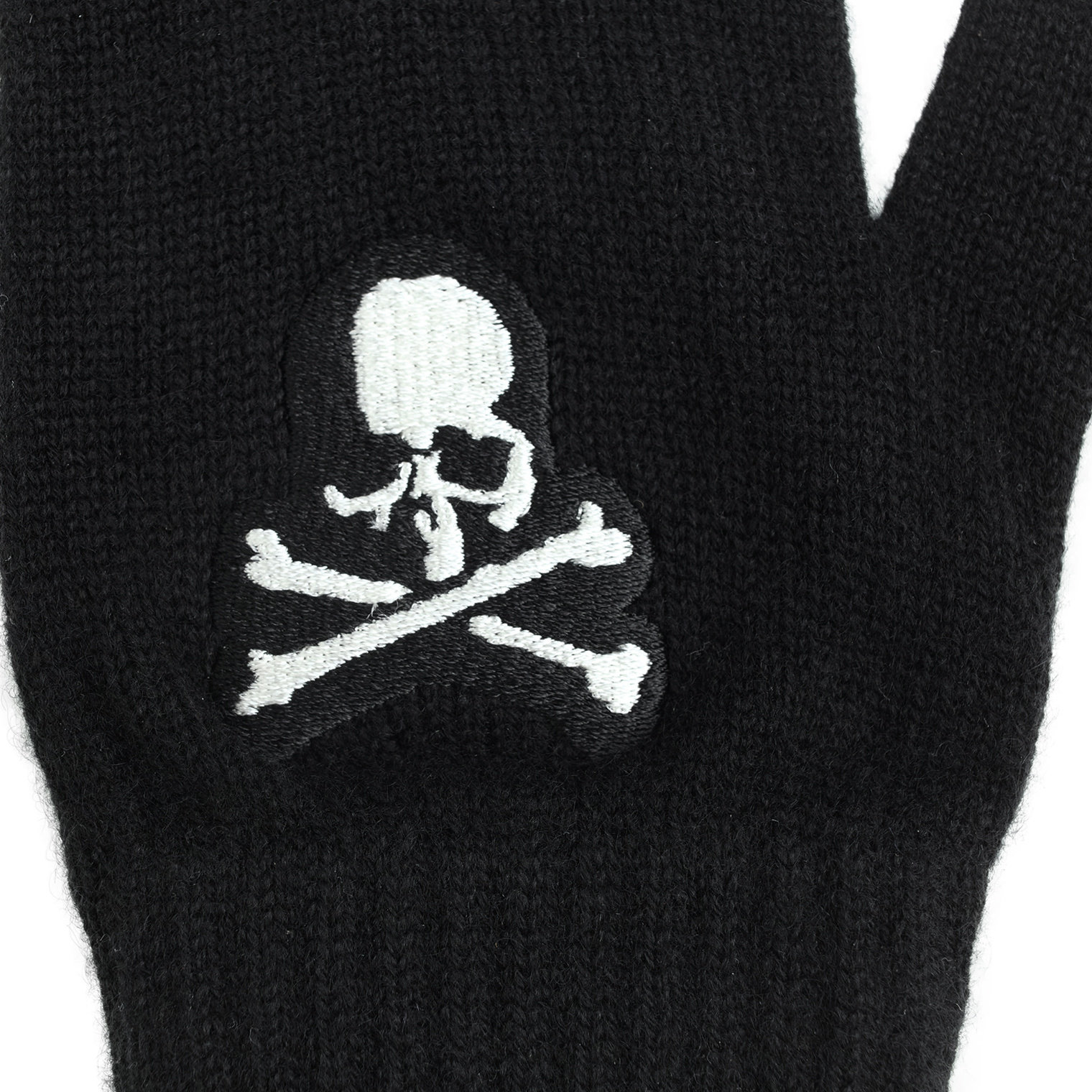 Mastermind WORLD Black gloves with patch