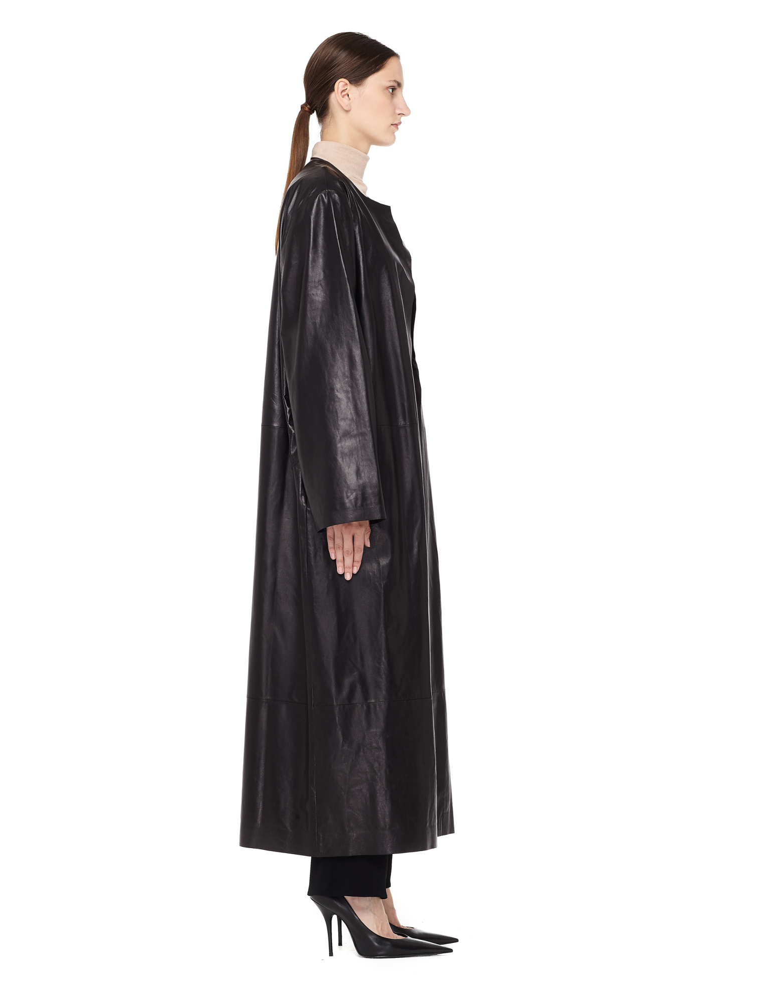 The Row Leather coat
