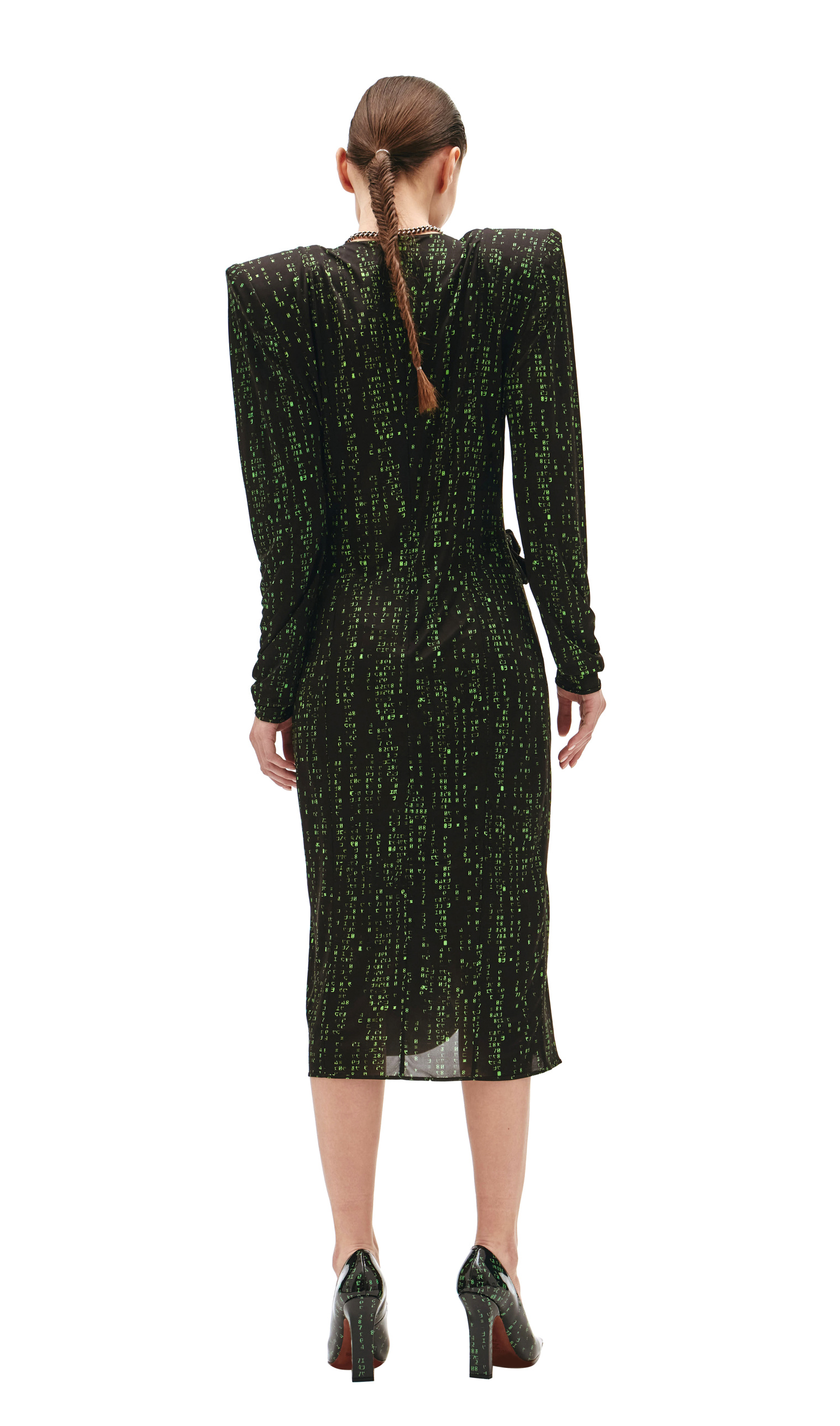 VETEMENTS Code Print Dress