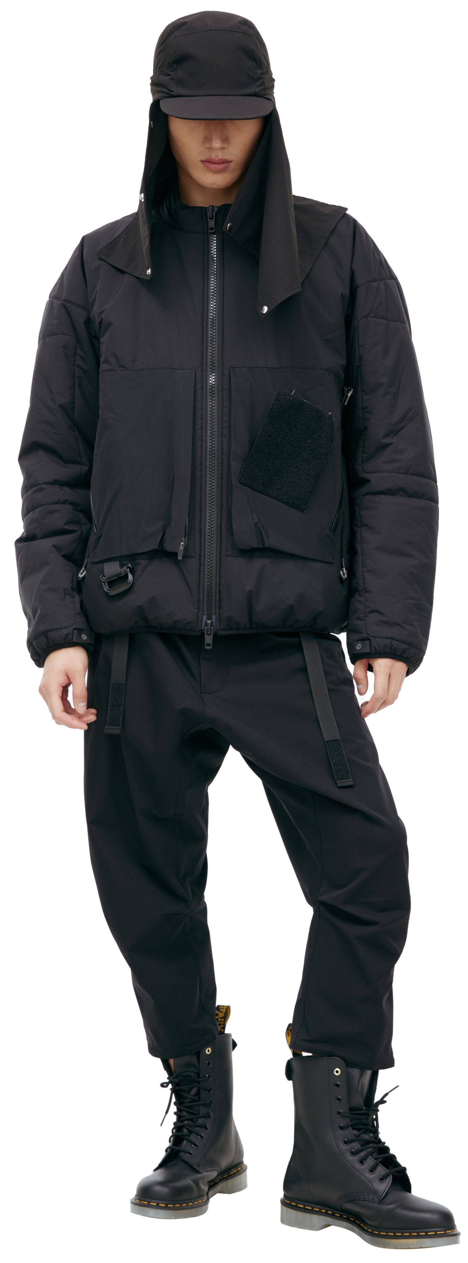 Acronym Black jacket with patch pockets