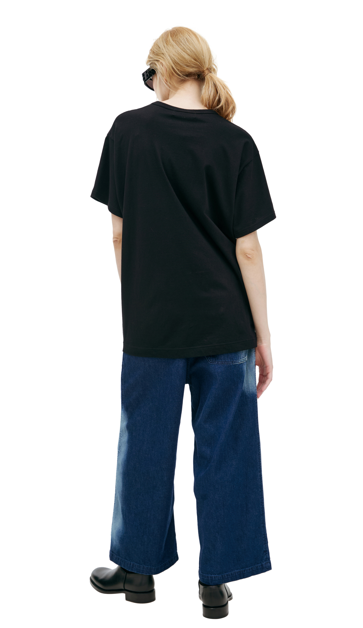 Yohji Yamamoto Printed cotton T-shirt