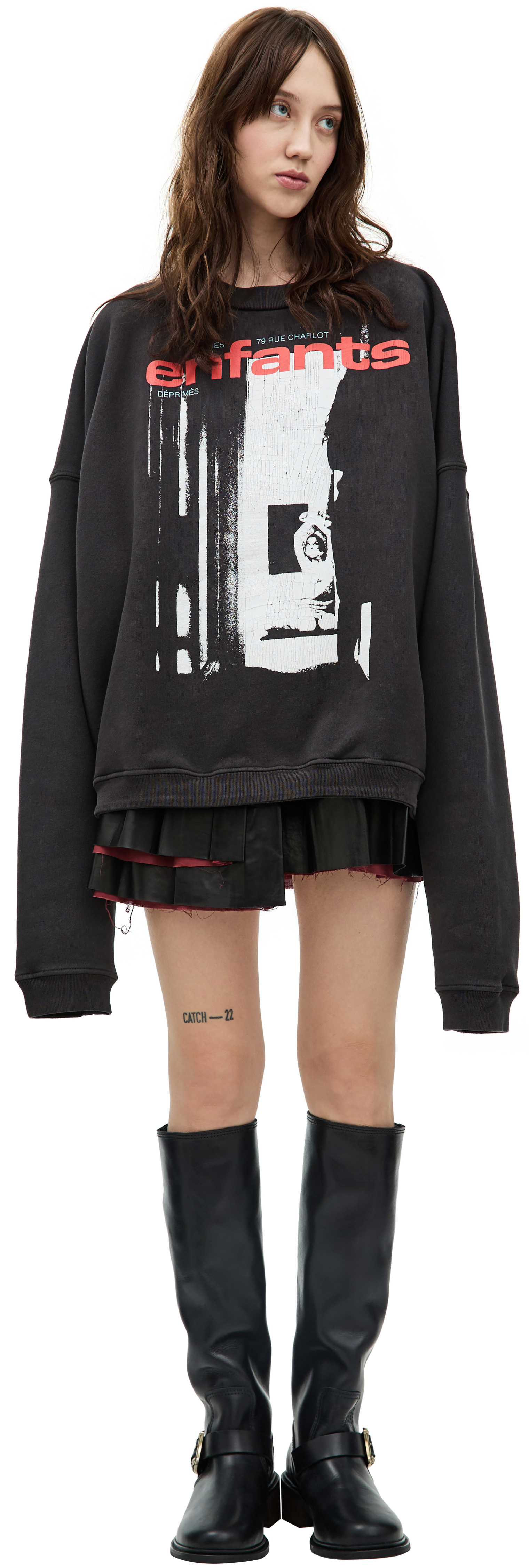 Enfants Riches Deprimes Black print sweatshirt