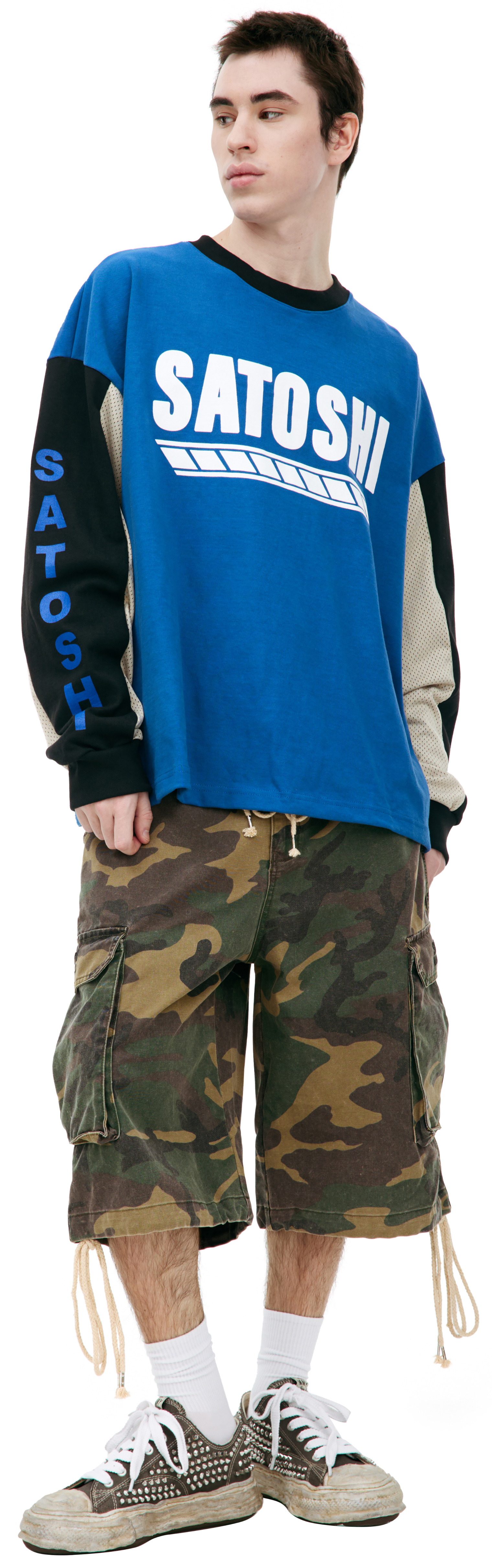 Satoshi Nakamoto Blue longsleeve with logo