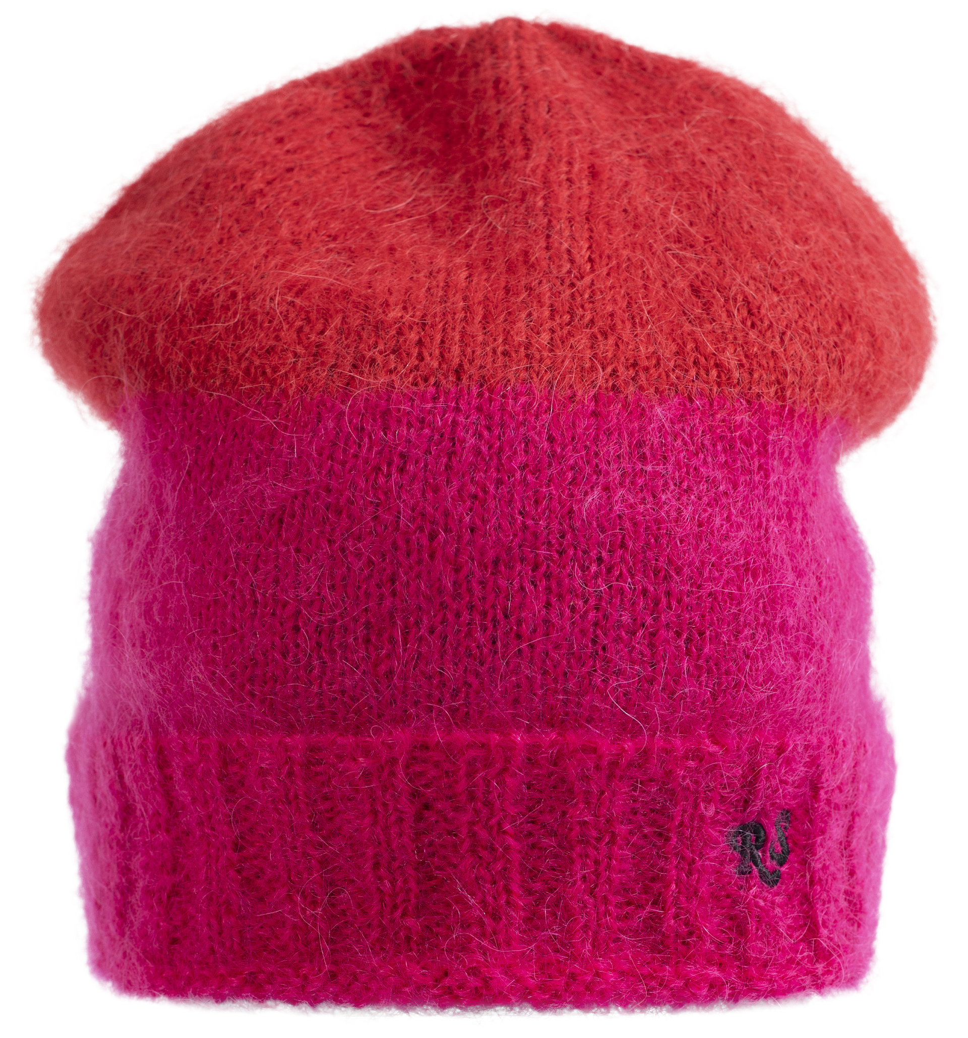Raf Simons Two-Tone RS Knit Beanie