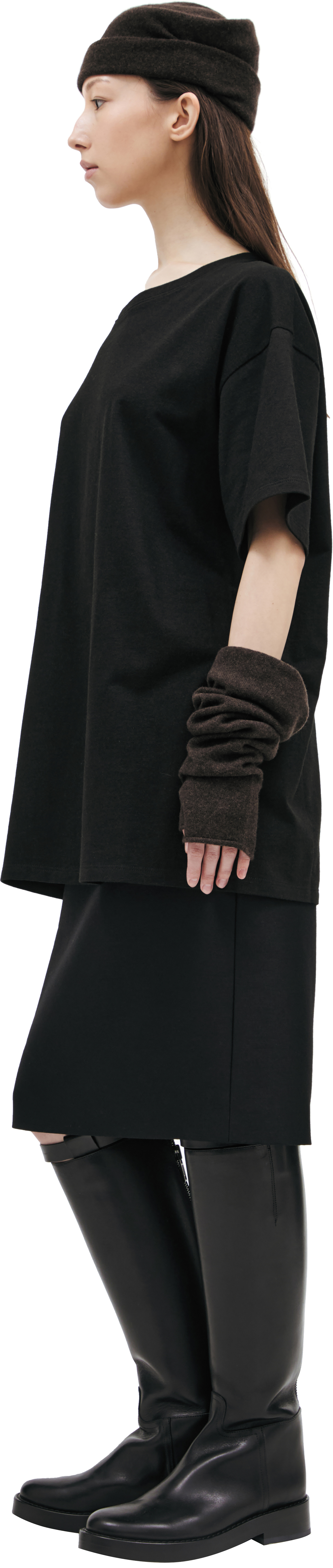 The Row Футболка-6900-K603/BLACK полоса сзади.черная