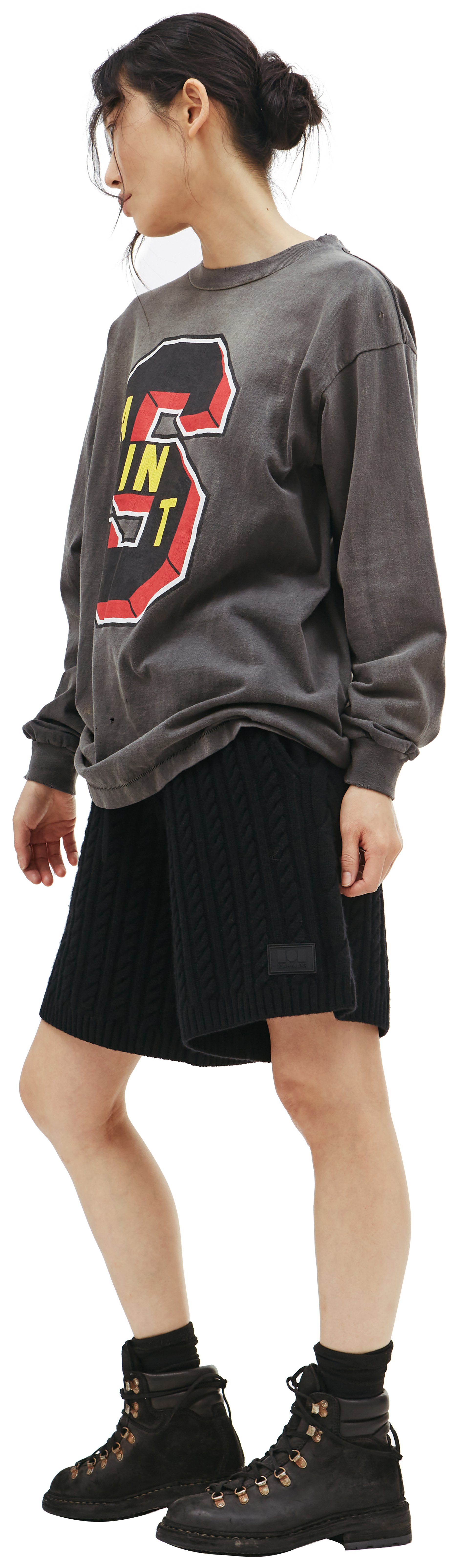 Saint Michael Saint Michael x Denim Tears distressed longsleeve t-shirt