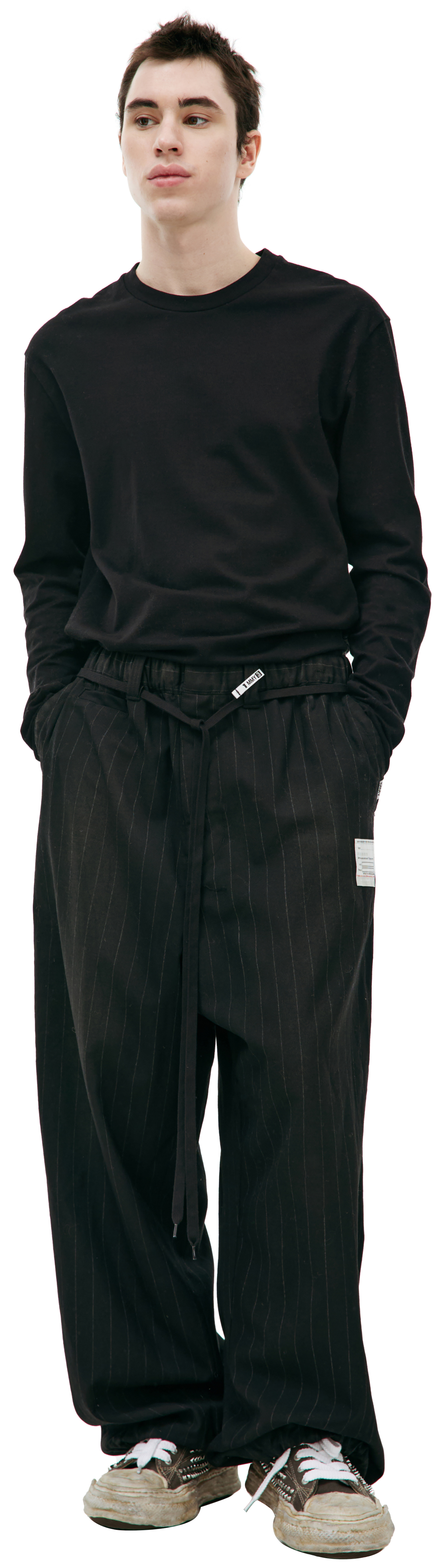 Maison Mihara Yasuhiro Wool striped pants