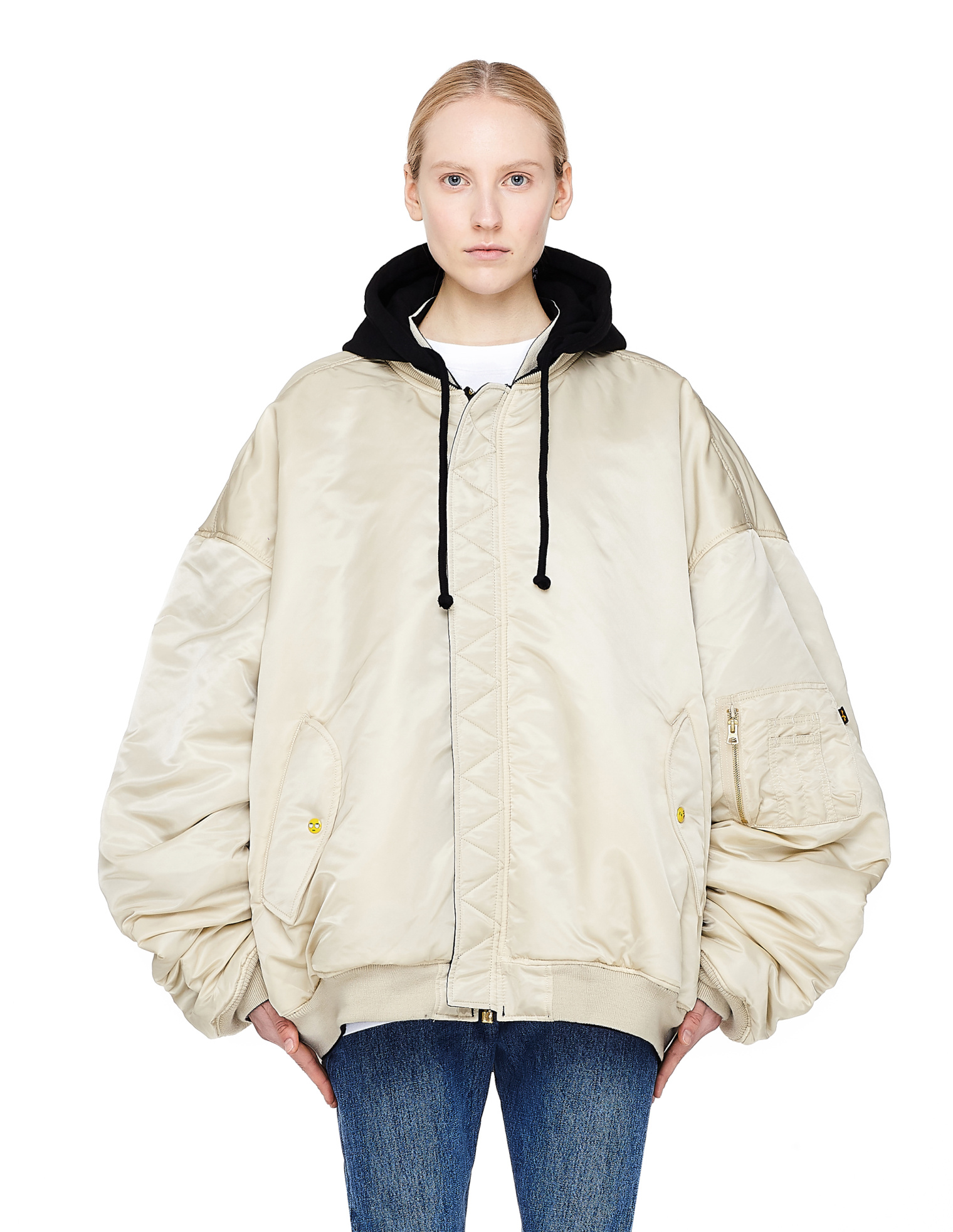 VETEMENTS Alpha Industries Hooded Bomber Jacket
