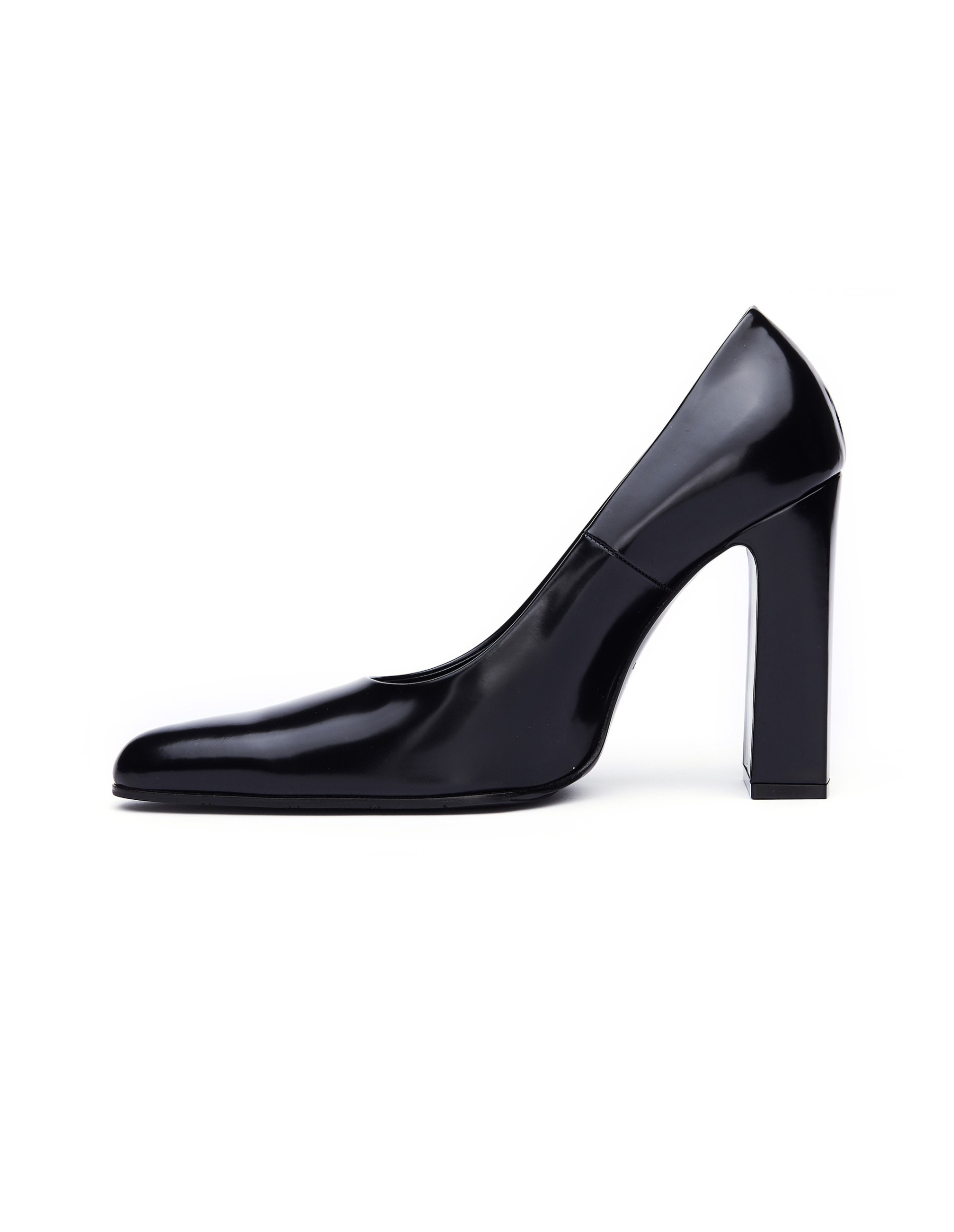 Balenciaga Round Toe Black Leather Boots