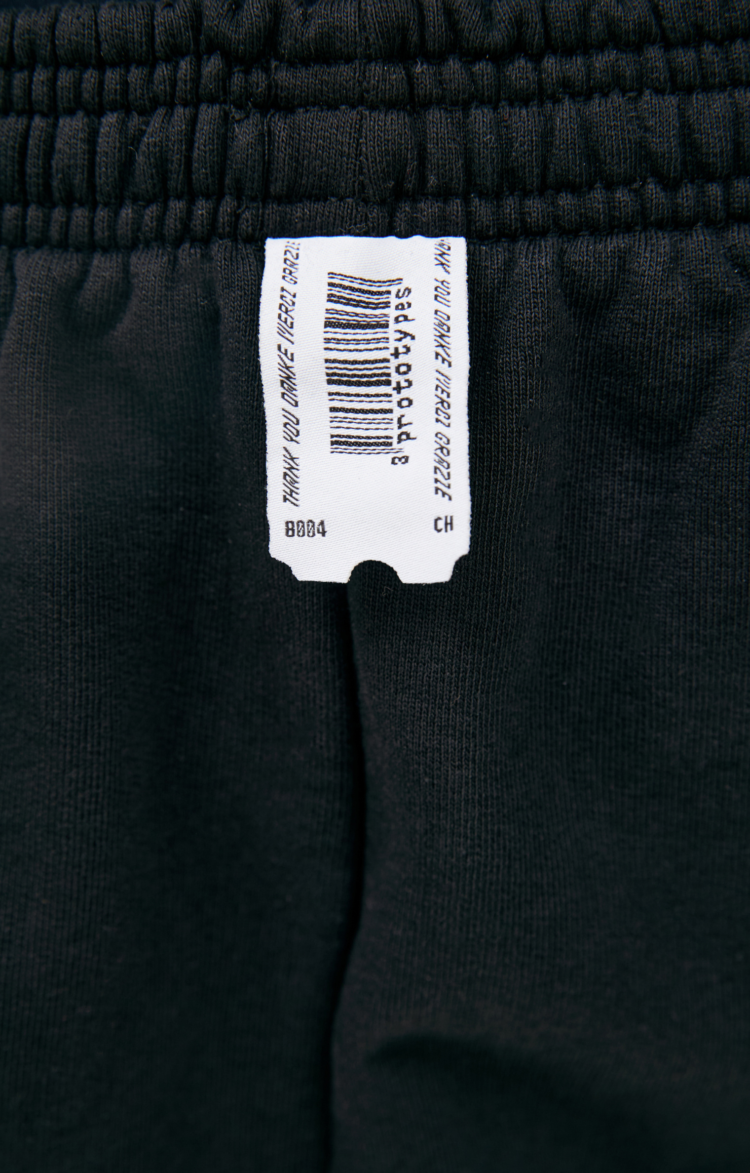 PROTOTYPES Sweatpants with elasticized inserts