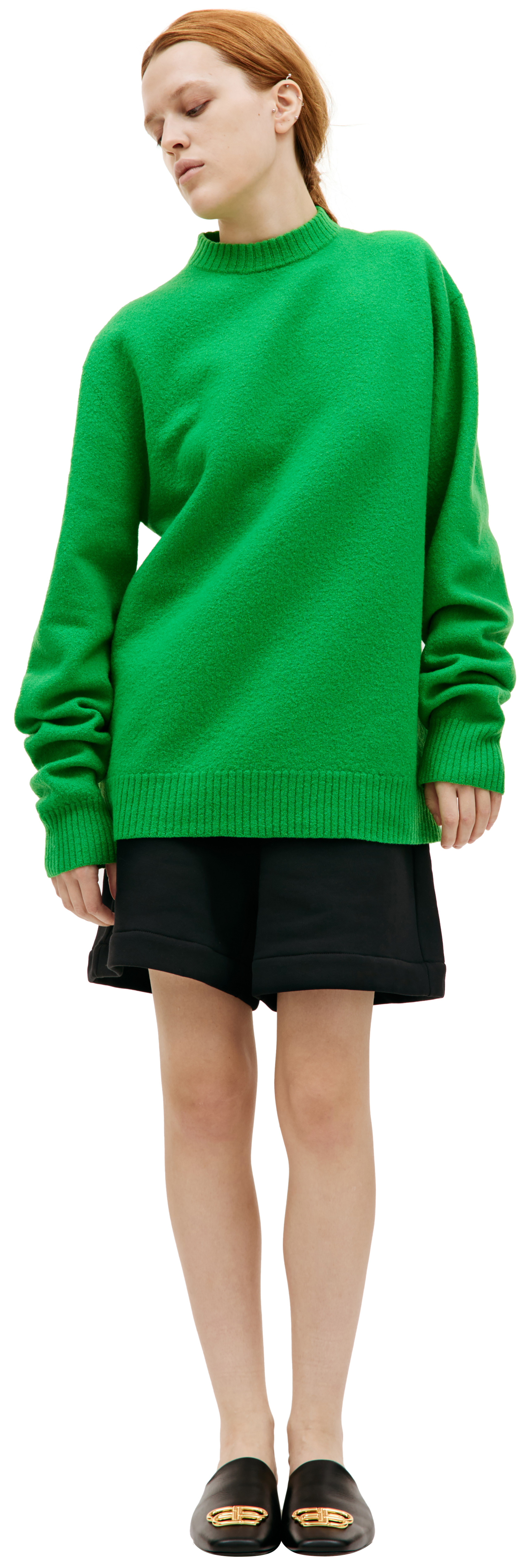 Jil Sander Green wool sweater