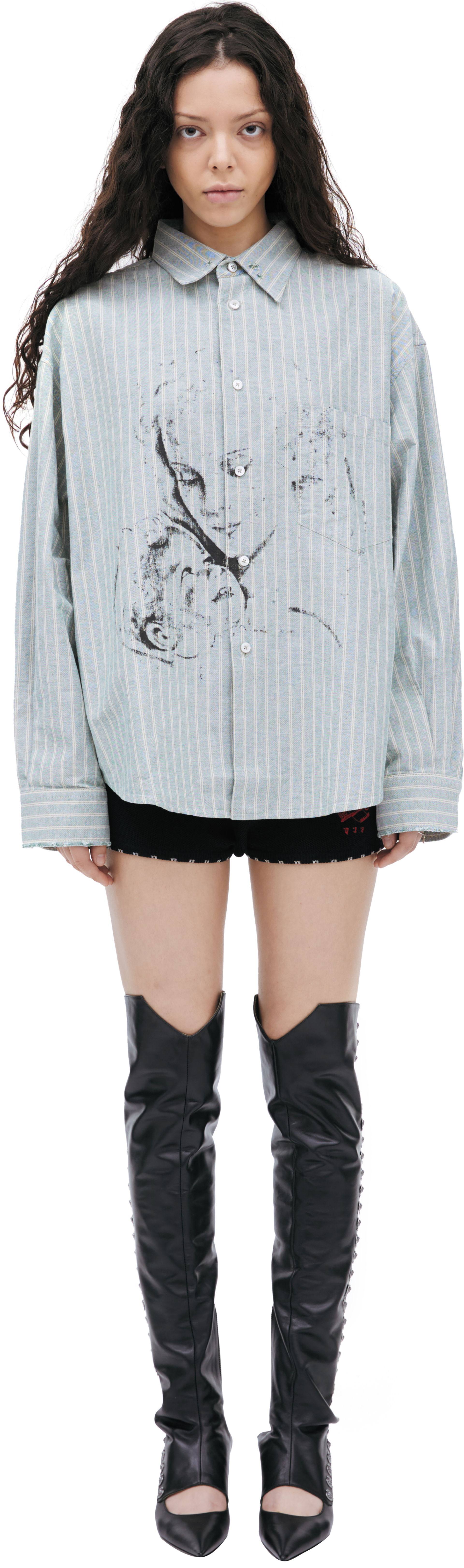 Enfants Riches Déprimés Striped printed shirt