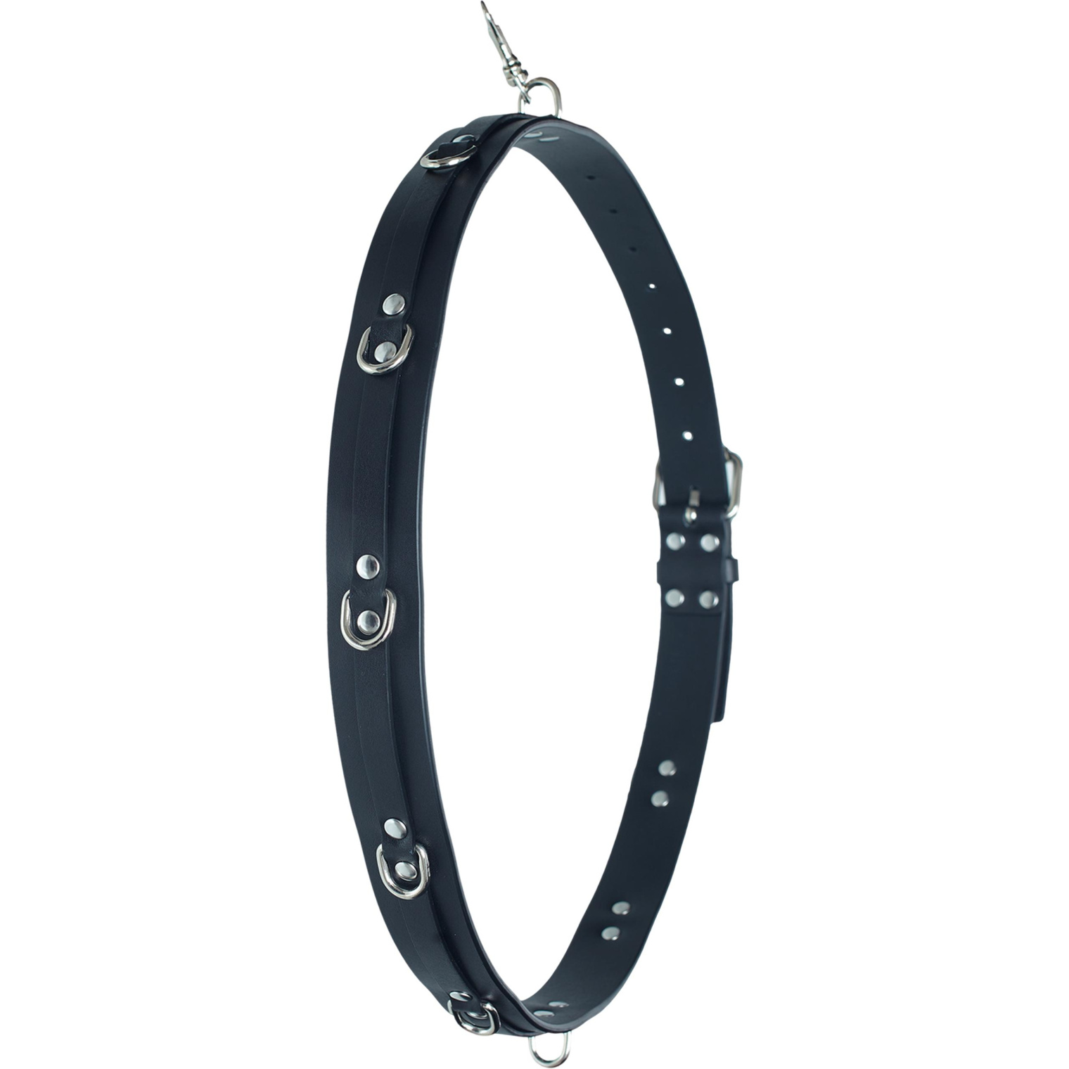 VETEMENTS Black leather belt