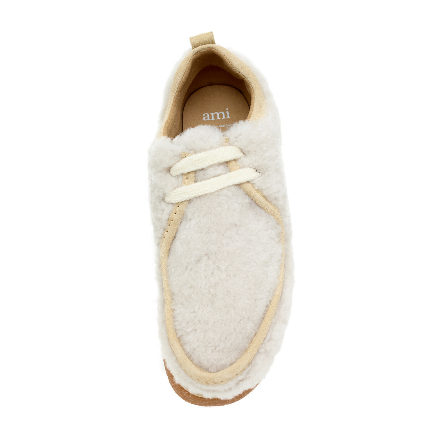 AMI PARIS Fur desert moccasins