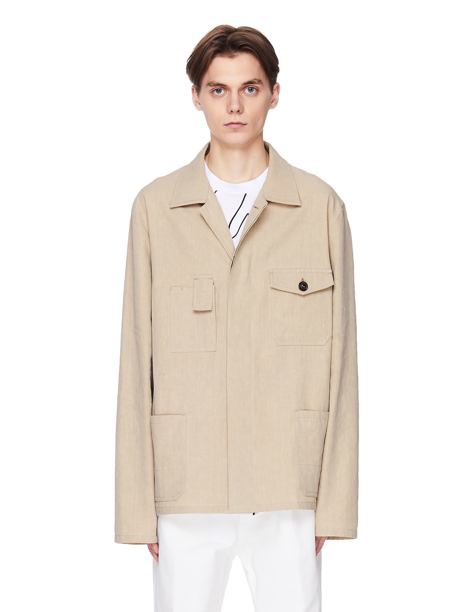 Maison Margiela Beige Linen Safari Jacket