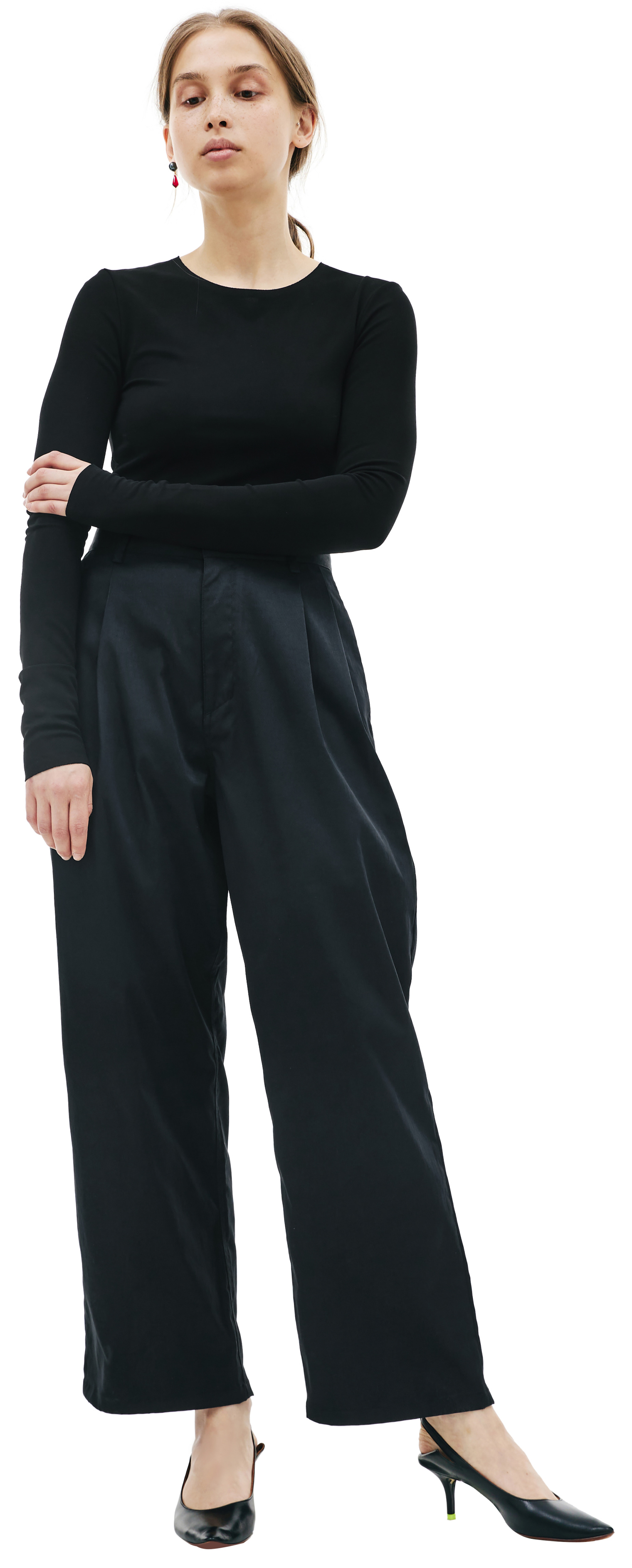 KIMMY Black straight trousers
