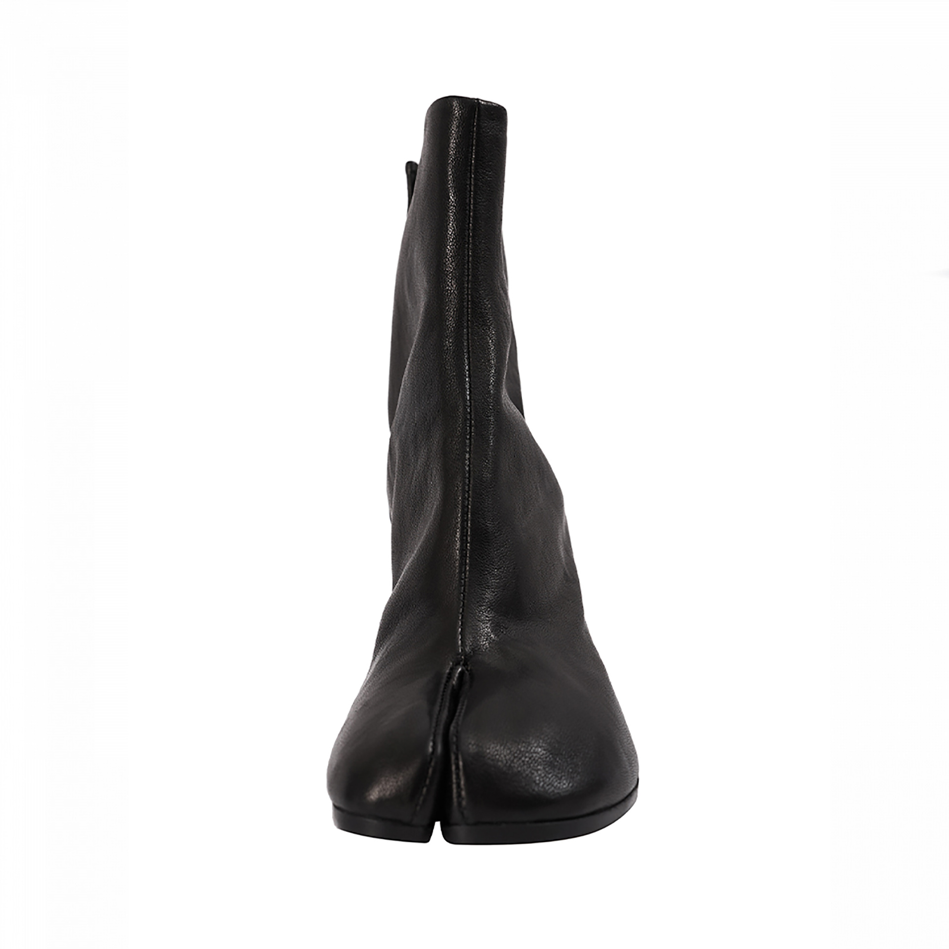 Maison Margiela Black Leather Tabi Ankle Boots