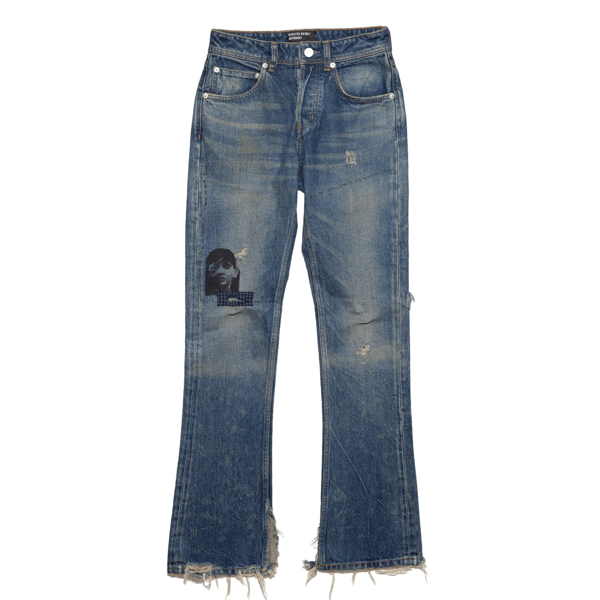 Enfants Riches Déprimés Flared jeans with distressed details