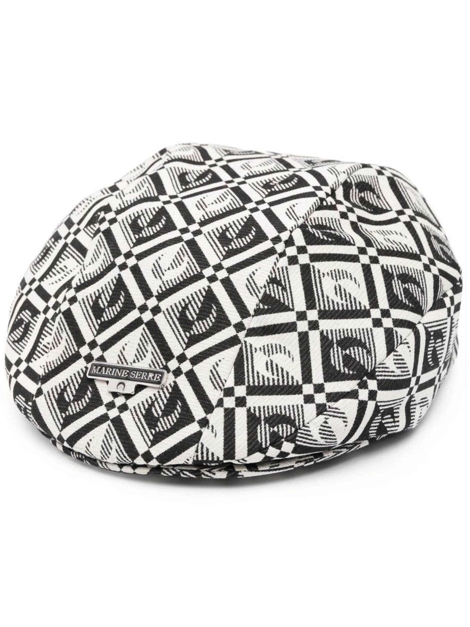 MARINE SERRE Moon Diamant Print Beret
