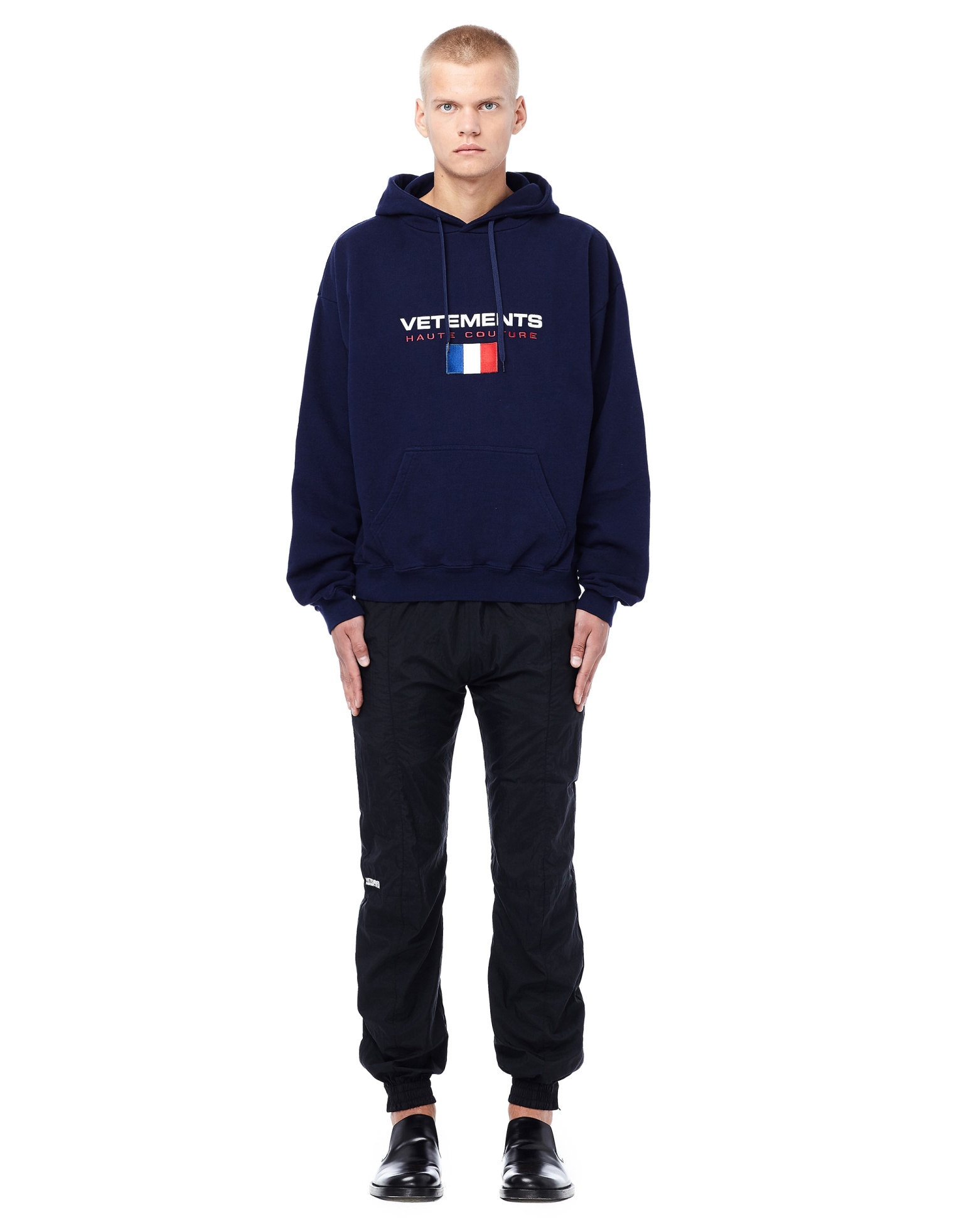 VETEMENTS Navy Stoner Hoodie