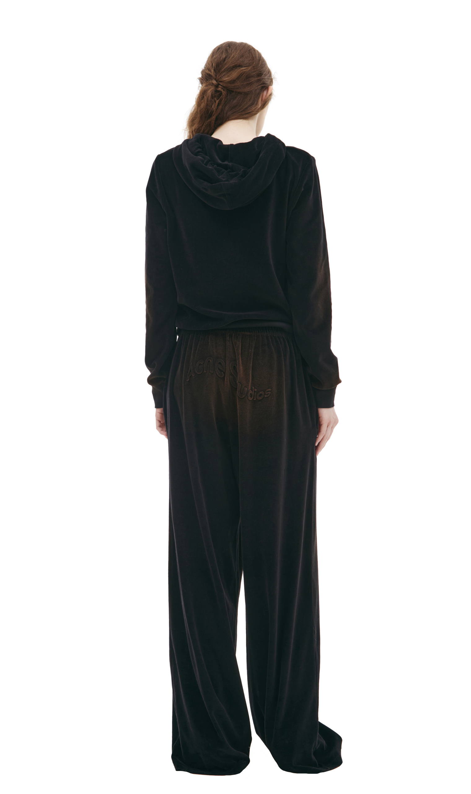 Acne Studios Velour logo trousers