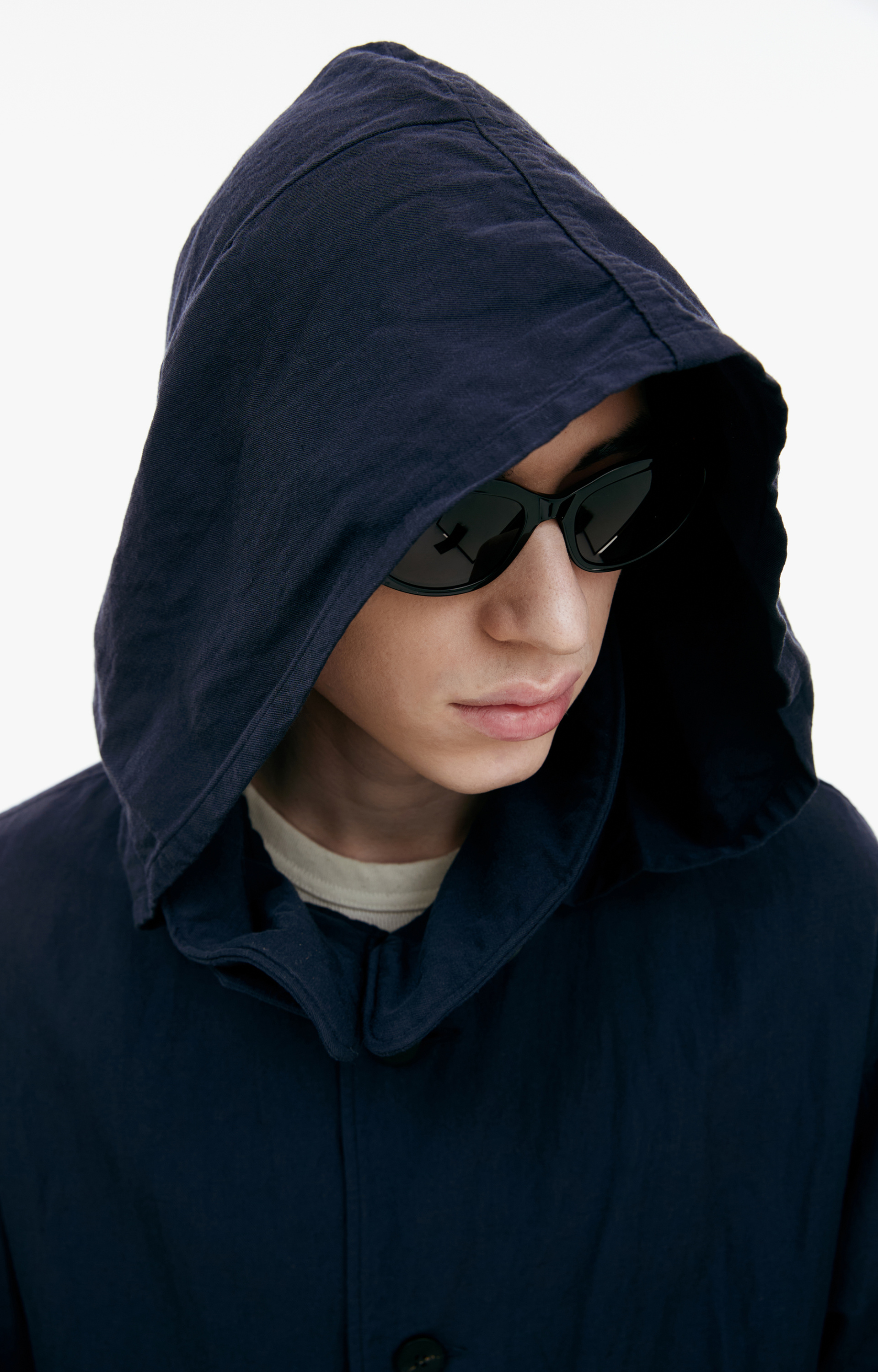 visvim Navy blue hooded parka