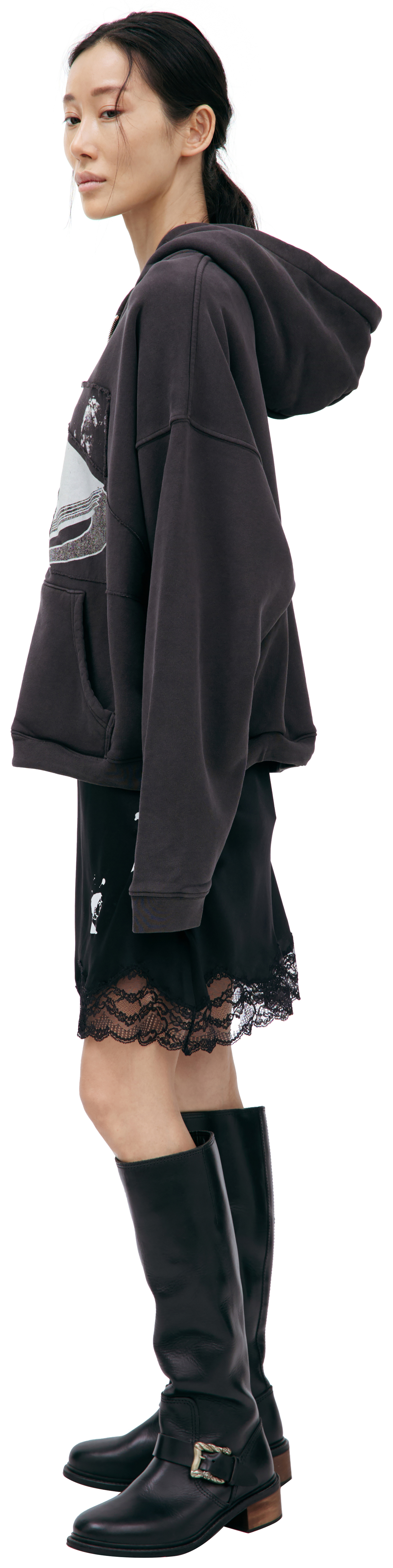 Enfants Riches Déprimés Black zip up hoodie