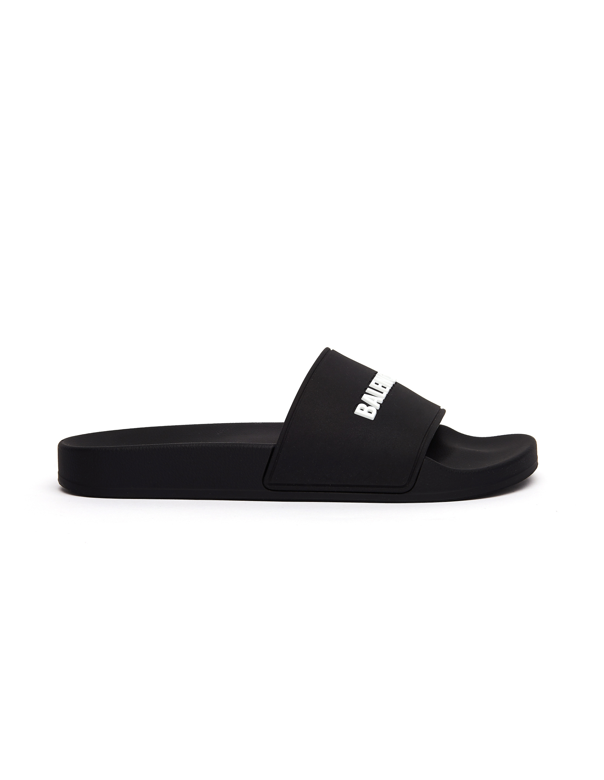 Balenciaga Black Rubber Slides