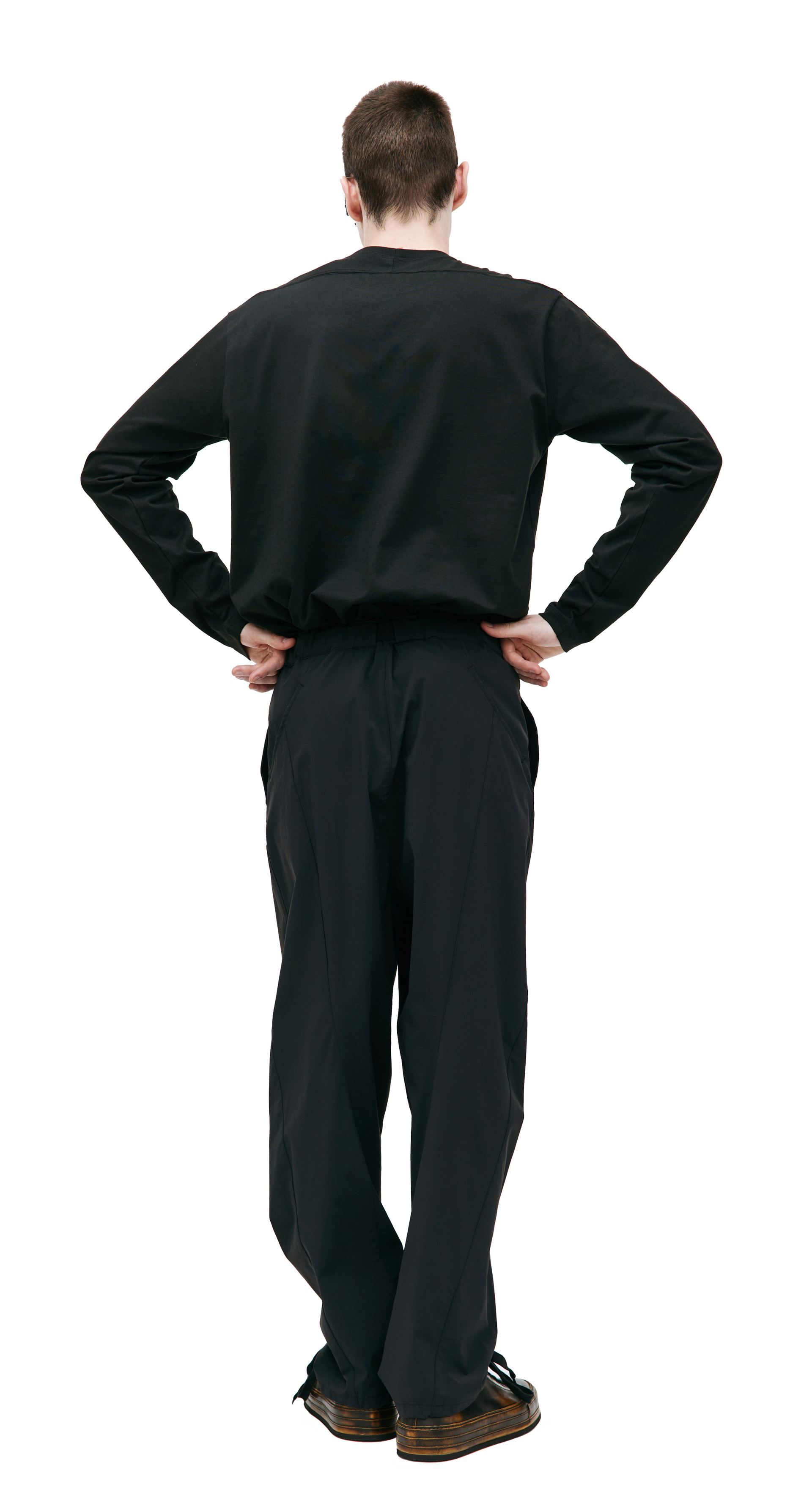 The Viridi-Anne Water-repellent stretch wide trousers