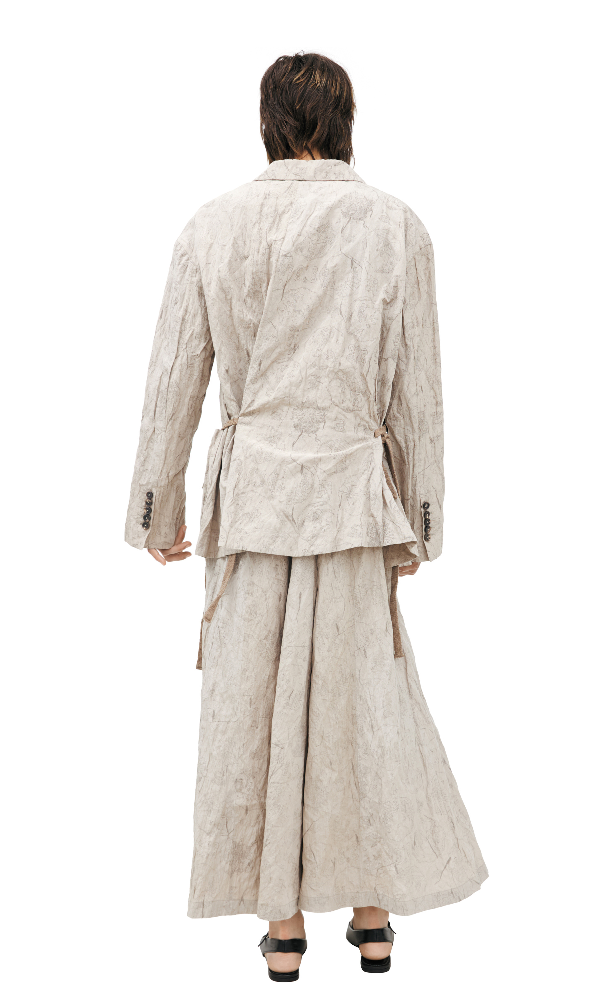 Ziggy Chen Tie-front jacket