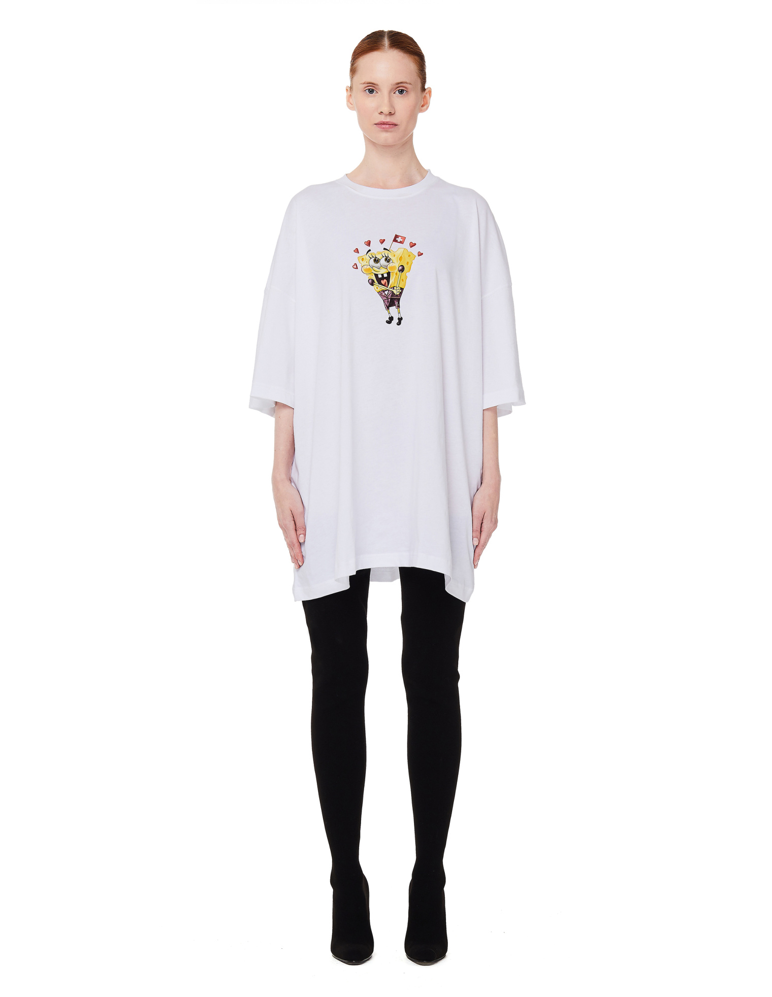 VETEMENTS Сет из двух белых футболок с принтом