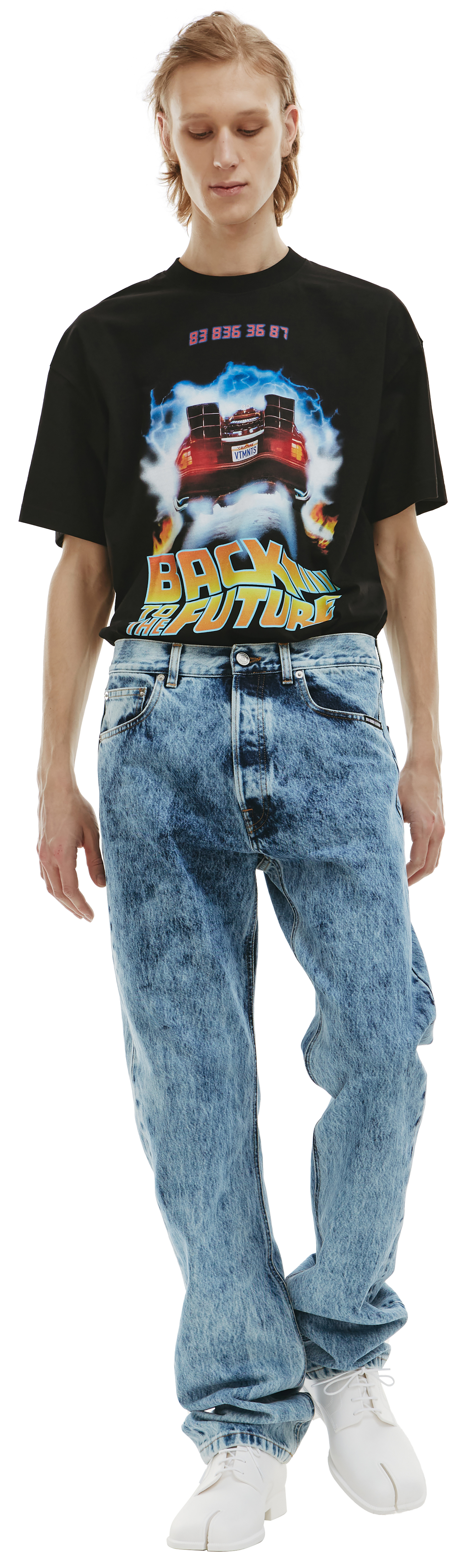 VTMNTS Acid-wash denim Jeans