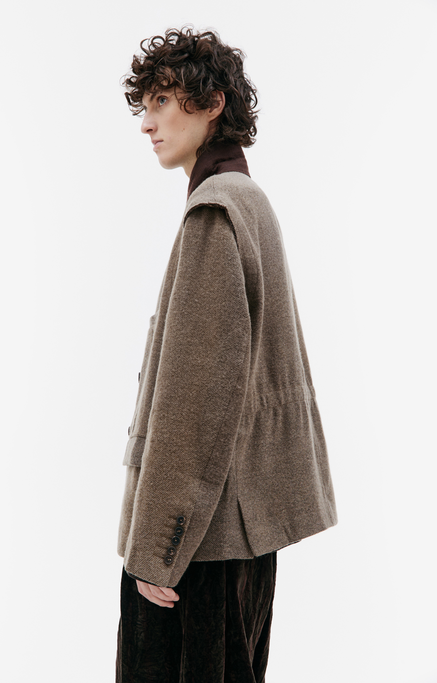 Ziggy Chen Double-breasted wool blazer