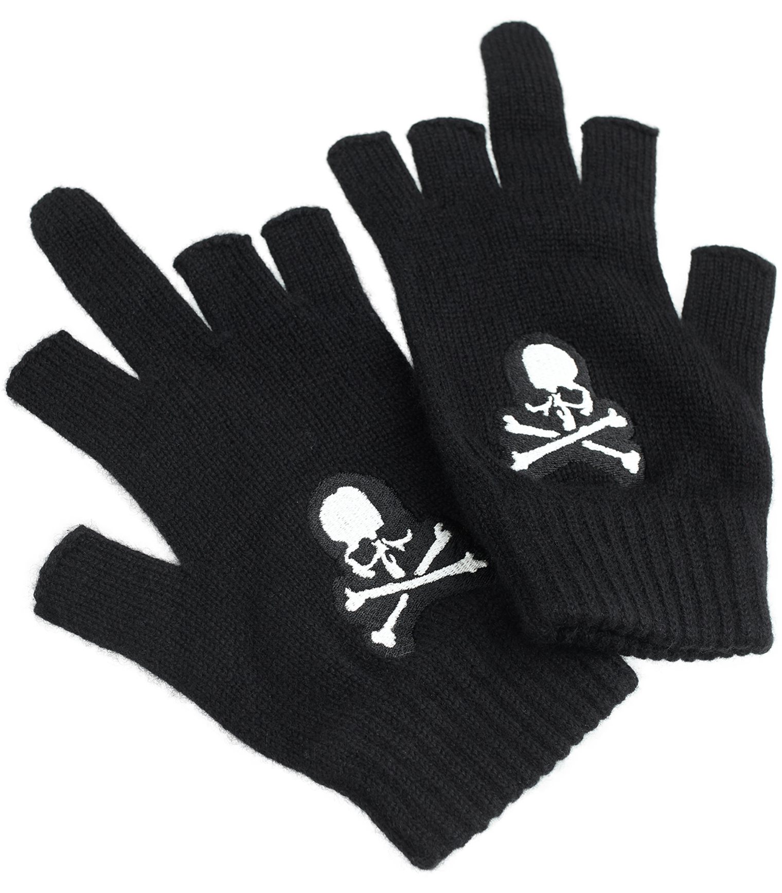 Mastermind WORLD Black gloves with patch