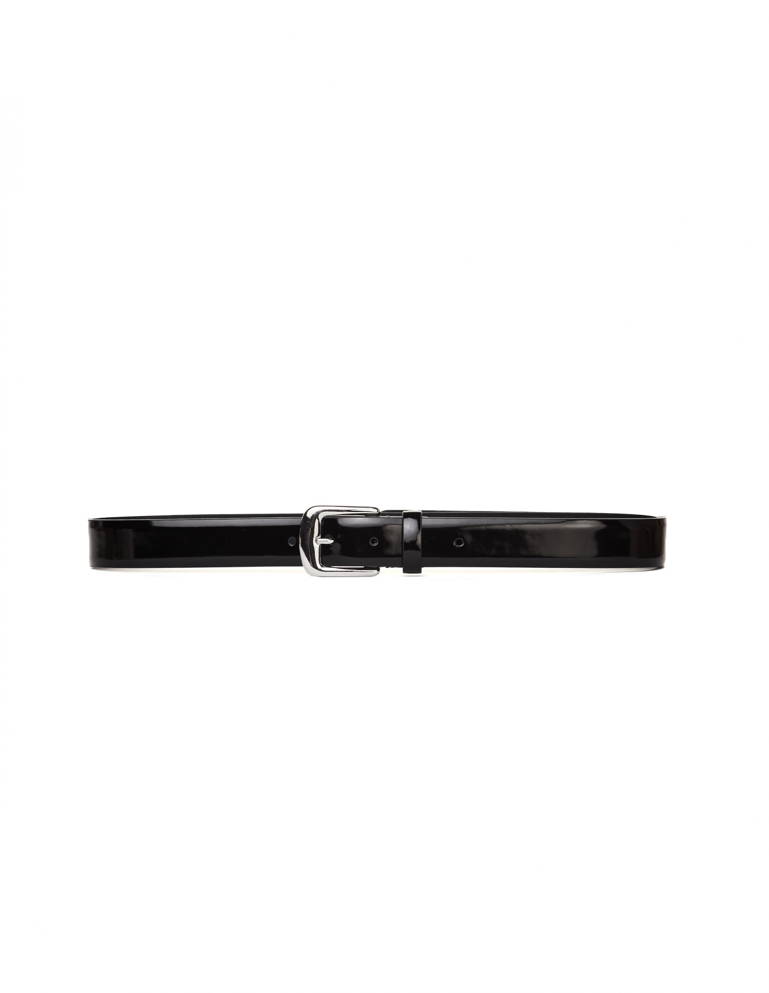 Maison Margiela Black Patent Leather Belt