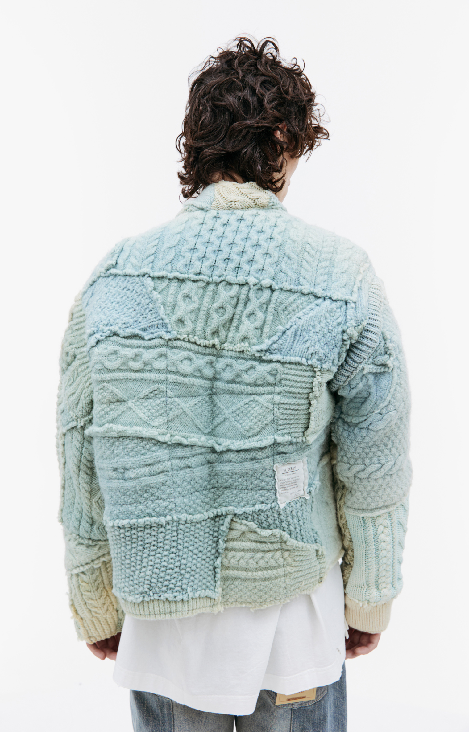 Greg Lauren Ice Fisherman knit cardigan