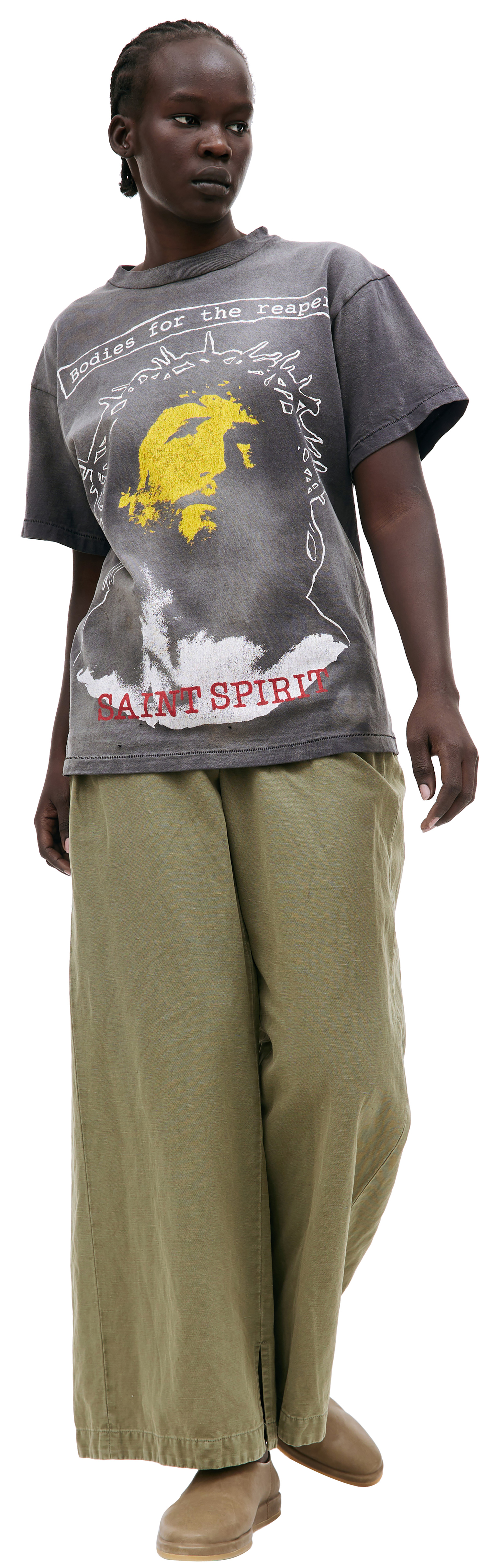 Saint Michael \'Bodies for the reaper\' printed t-shirt