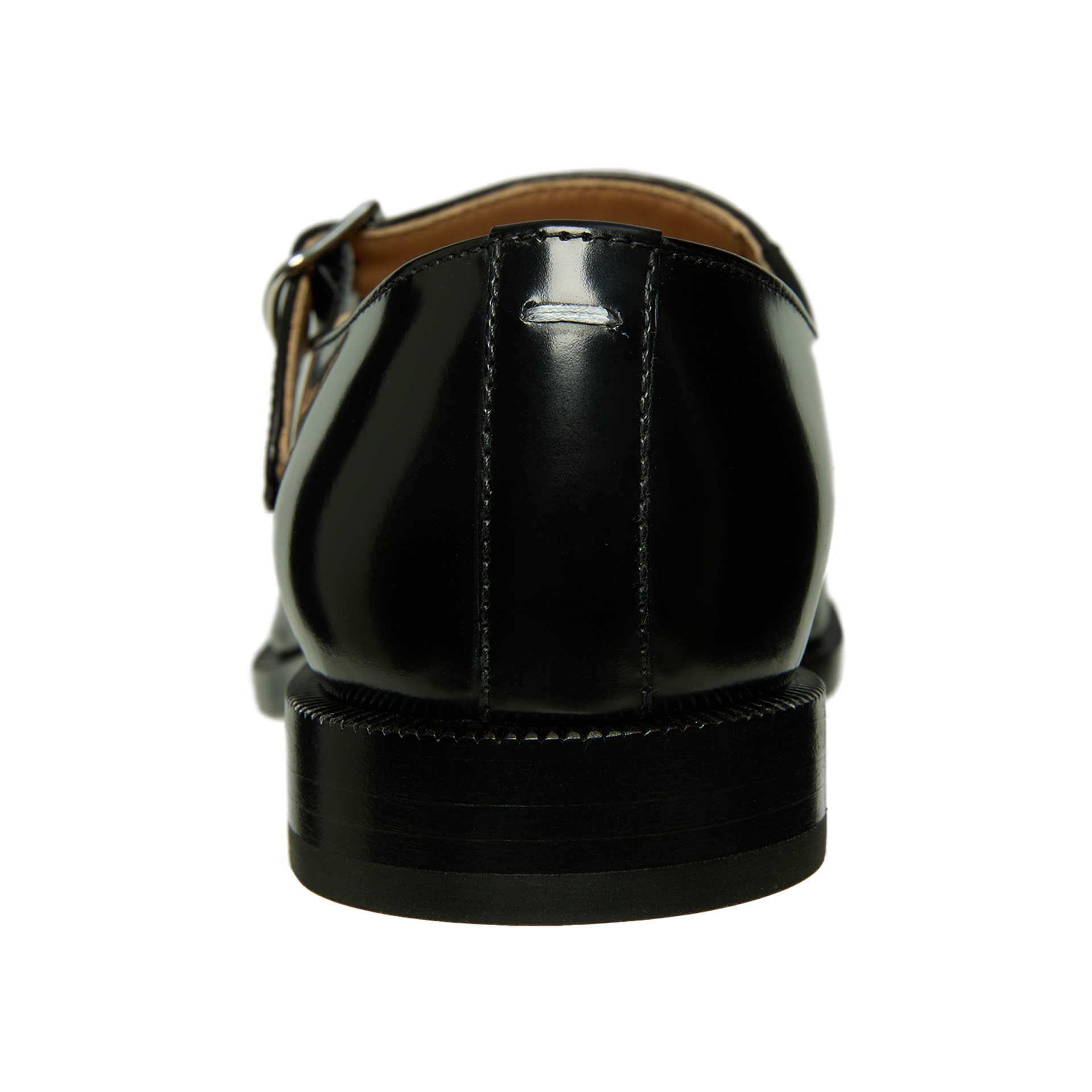 Maison Margiela Black Leather Tabi Mary-Jane Shoes